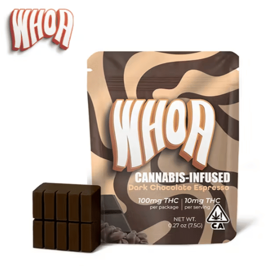 WHOA - Dark Chocolate - Bite - 100mg *B2G1 EVERYDAY* - WHOA -  - $9.99 - Edibles
