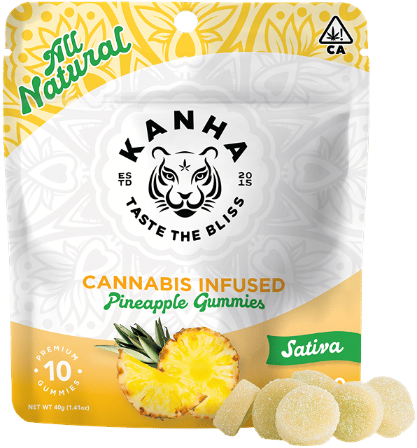Kanha - Pineapple - Sativa Gummies 100mg