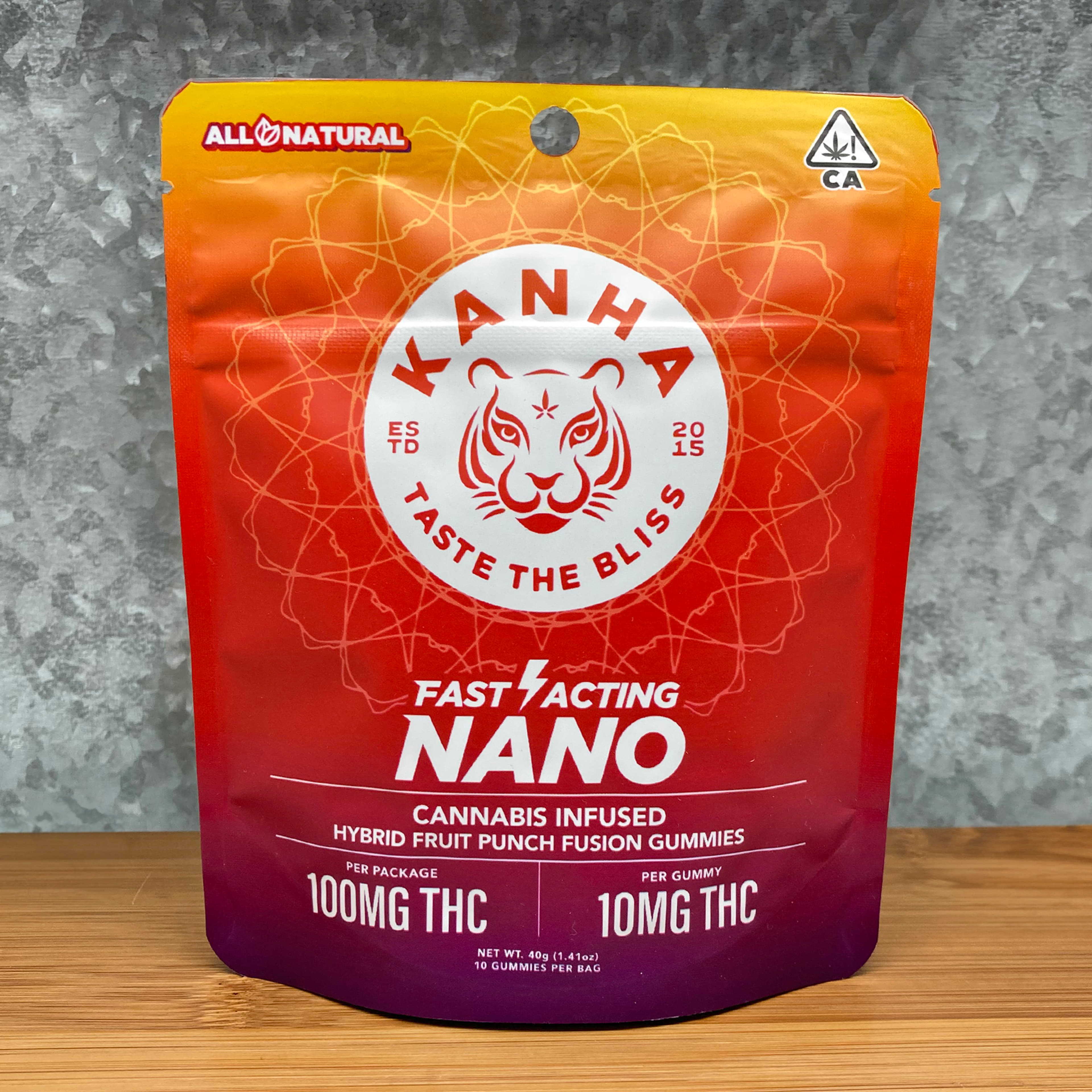 Fruit Punch Fusion Nano Gummies 100mg - Kanha - - $26 - Edible
