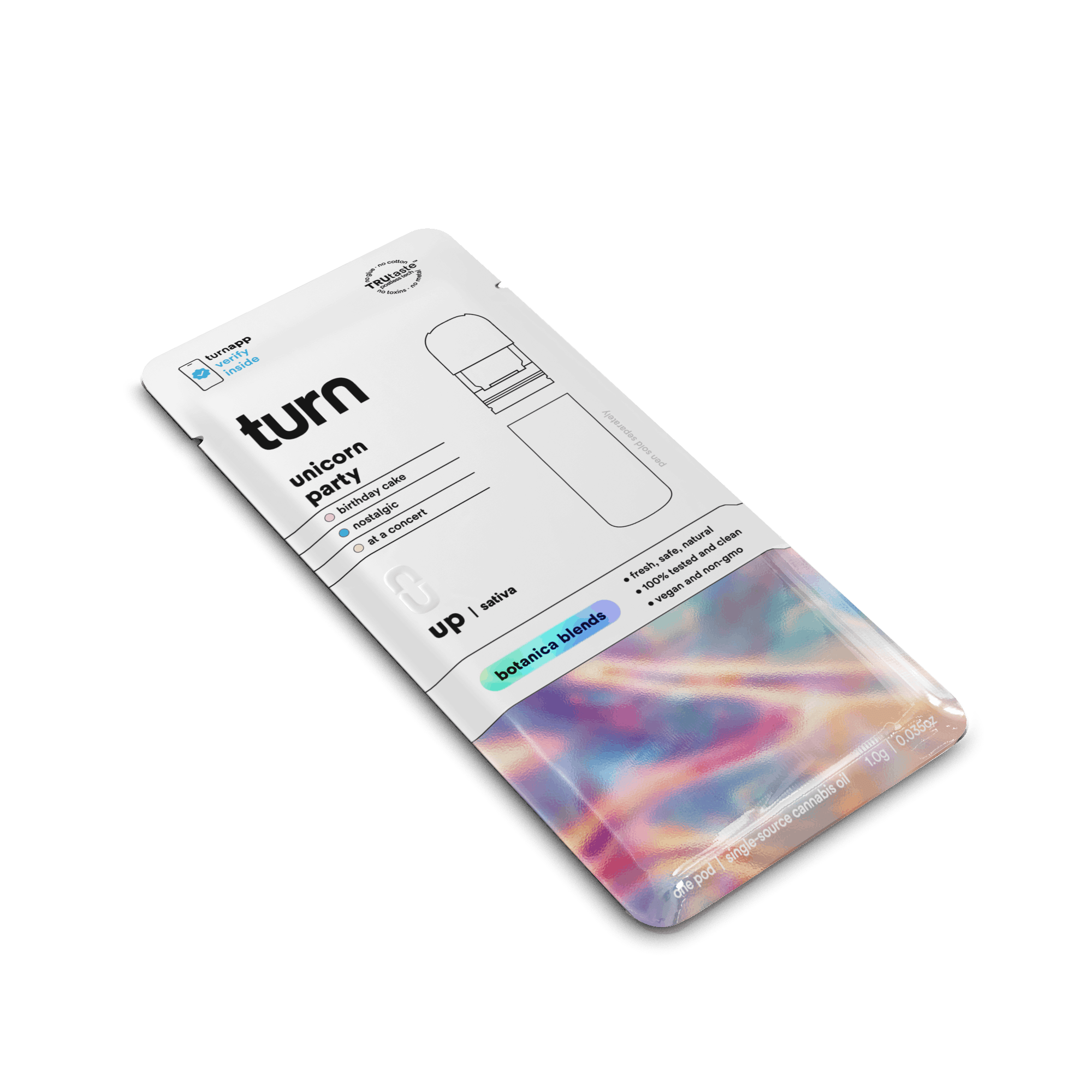 1.0g POD | unicorn party (21+) | botanica blends | up | - Turn -  - $35 - Vape Pens