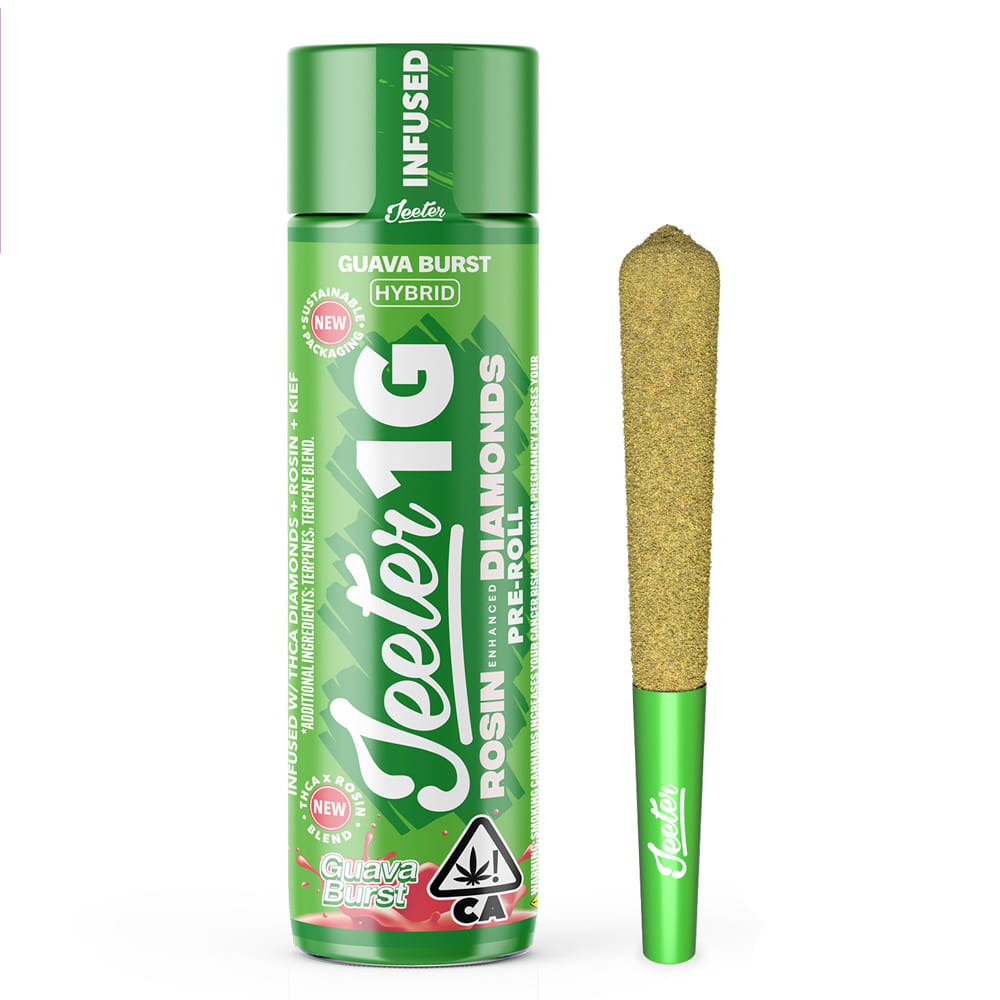 Guava Burst (H) - 1g Infused Preroll *B2G1 EVERYDAY* - Jeeter - Guava Burst (H) - $14.99 - Pre-Rolls