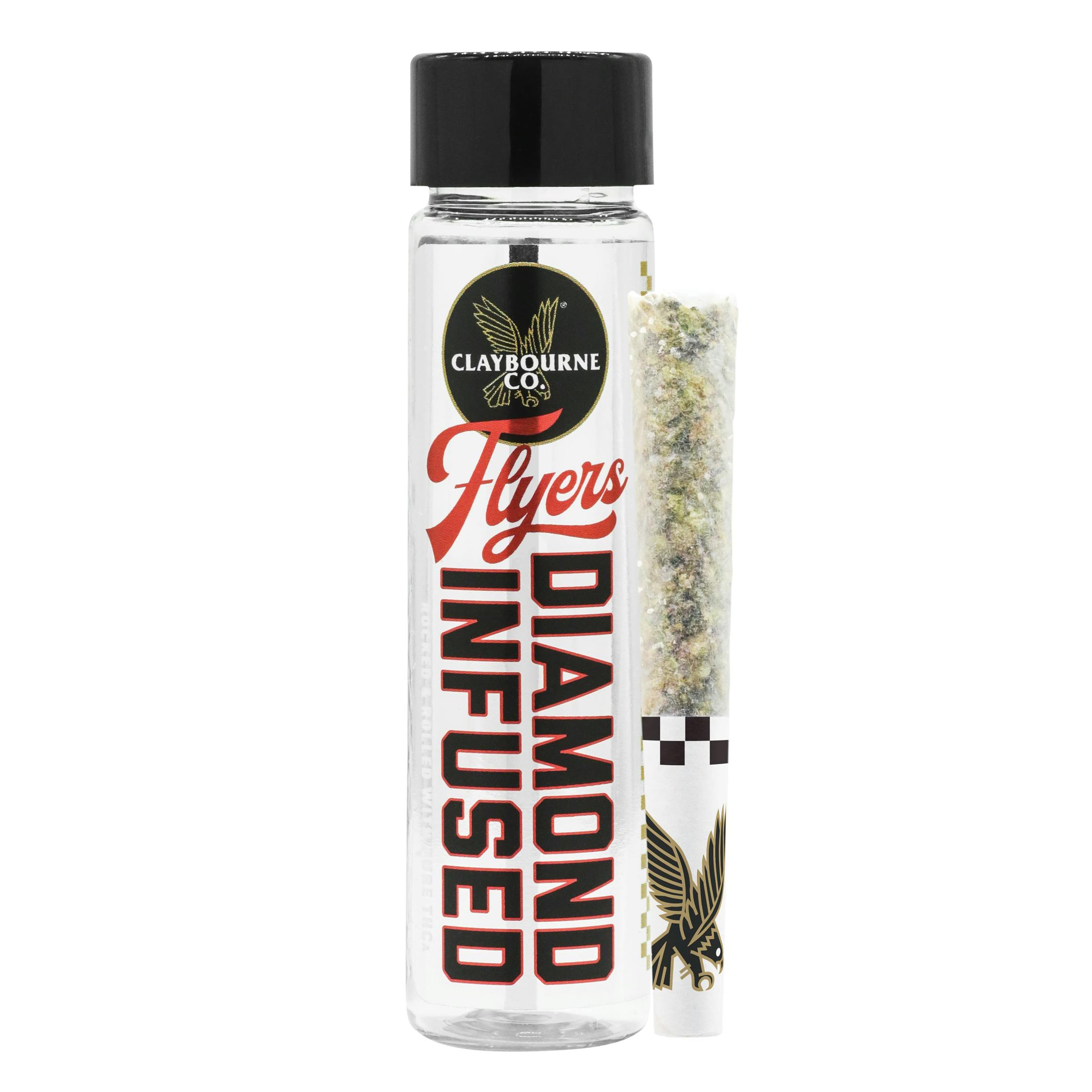 2pk: Strawberry CREAM | THCa Frosted Flyers Pre-Rolls - 1g - Claybourne Co. - - $20 - Infused Pre-Rolls