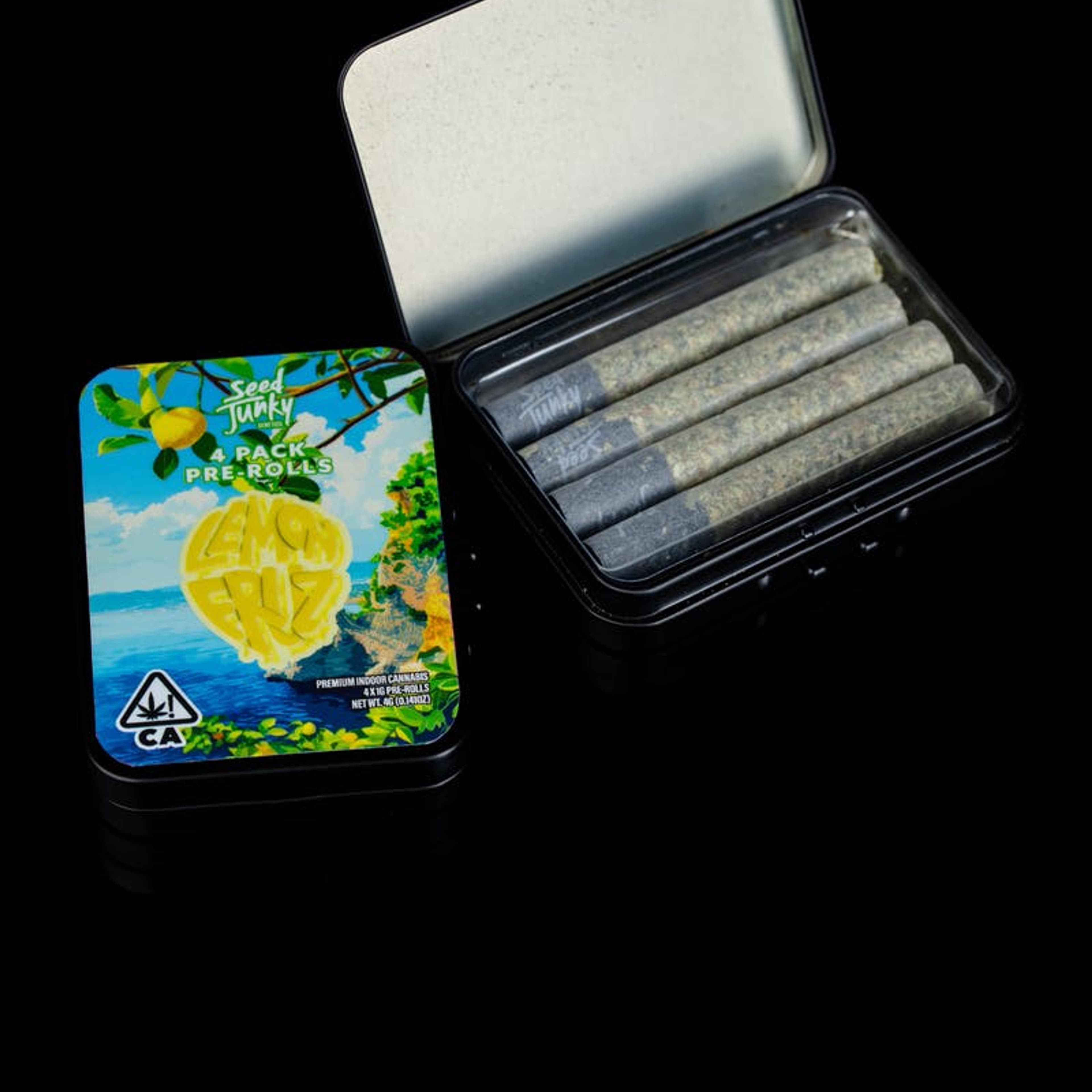 Lemon Fruz – 4 Pack (1g Prerolls) - Seed Junky - - $37.50 - Pre-Rolls