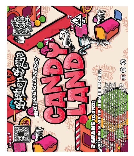 Bishop Boyz 2g All Bud Preroll w/ Glass Tip Candyland