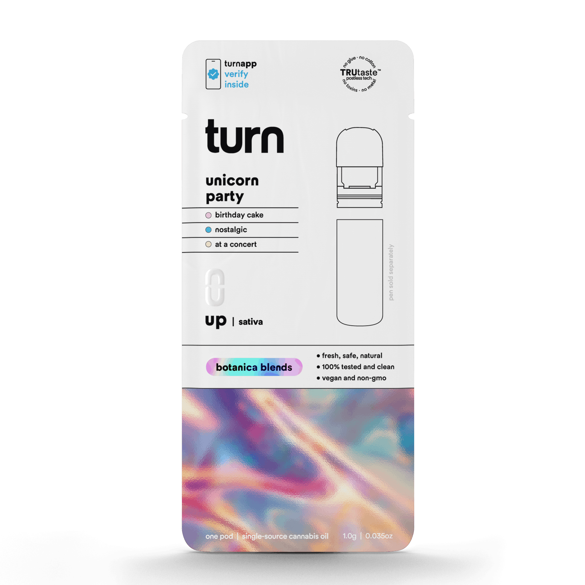 1.0g POD | unicorn party (21+) | botanica blends | up | - Turn -  - $35 - Vape Pens