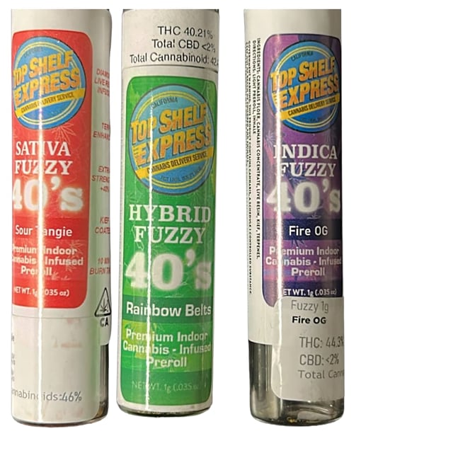 ^Pineapple Express Fuzzy 40s Premium Indoor Infused Preroll (1g)**SUPER BLOW OUT**