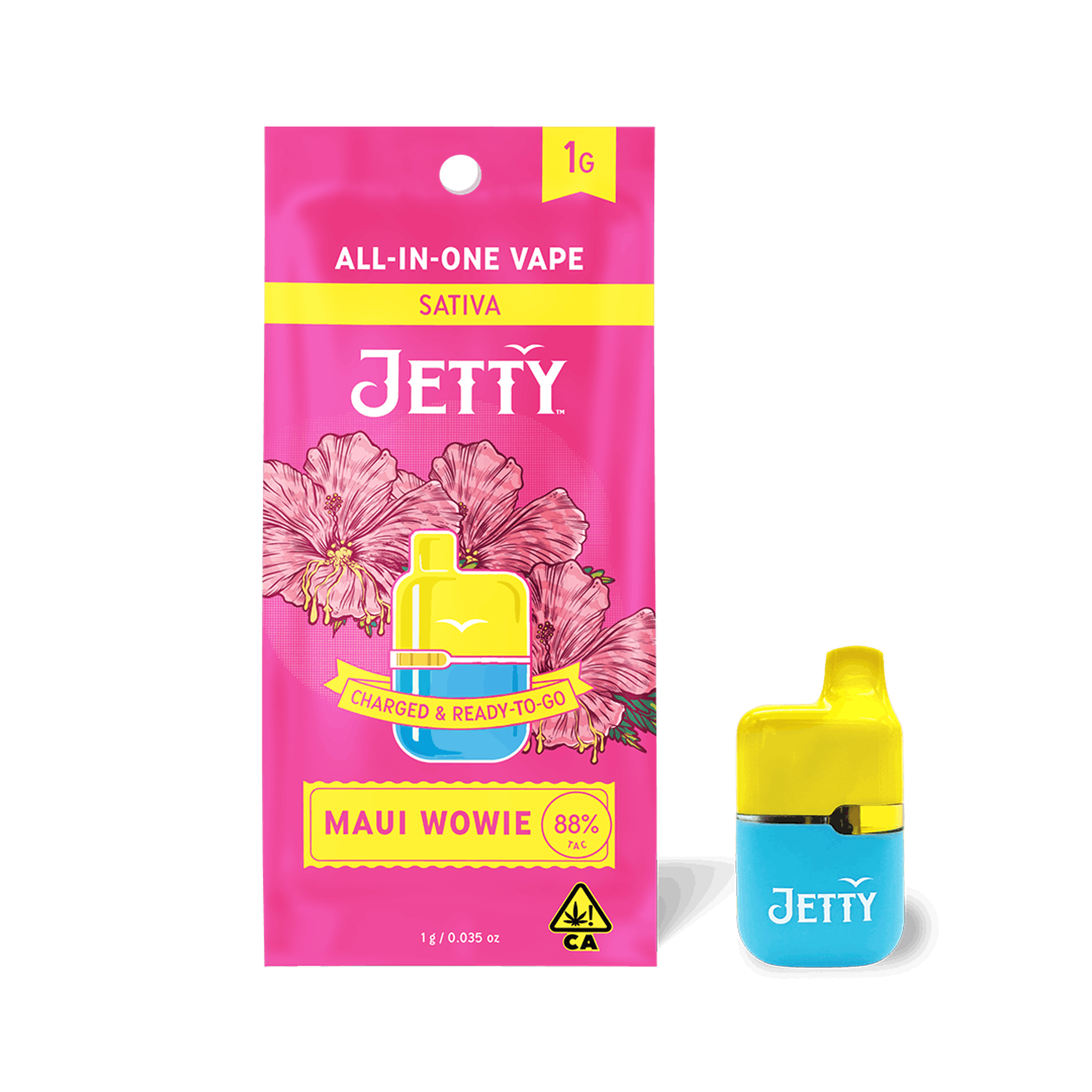 Jetty: Maui Wowie High THC Mini Tank - 1g Disposable - Jetty Extracts - - $38 - Disposables