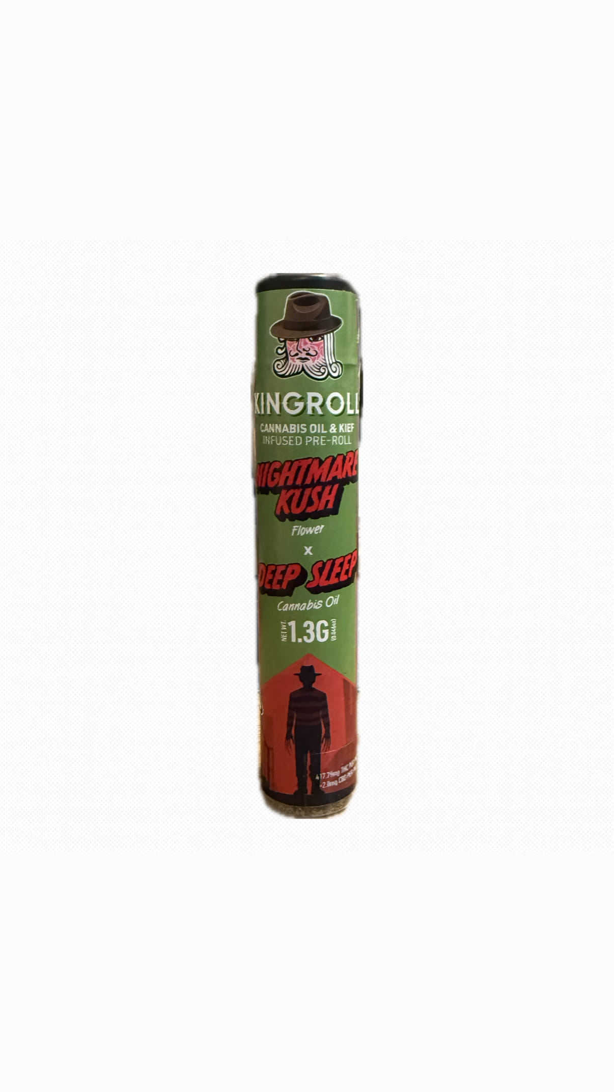 King Roll | Nightmare Kush x Deep Sleep (I) Infused Pre- Roll - 1.3g - Kingroll -  - $17.50 - Infused Pre-Rolls