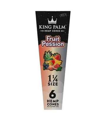 King Palm | Hemp Cones 1 1/4 Size - 6Pk - King Palm - Fruit Passion - $5 - Accessories