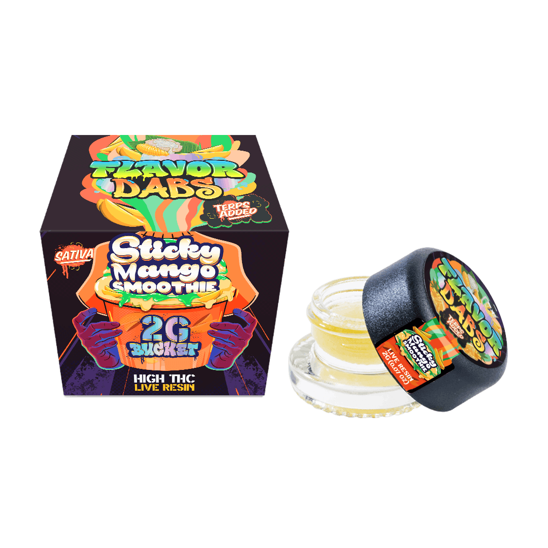Sticky Mango Smoothie Flavor Dabs - 2g Live Resin - LOUD+CLEAR -  - $37.50 - Concentrates