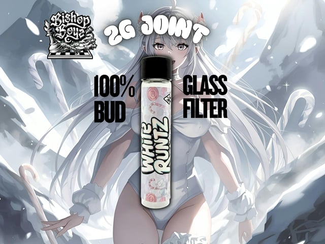 Bishop Boyz 2g All Bud Preroll w/ Glass Tip White Runtz