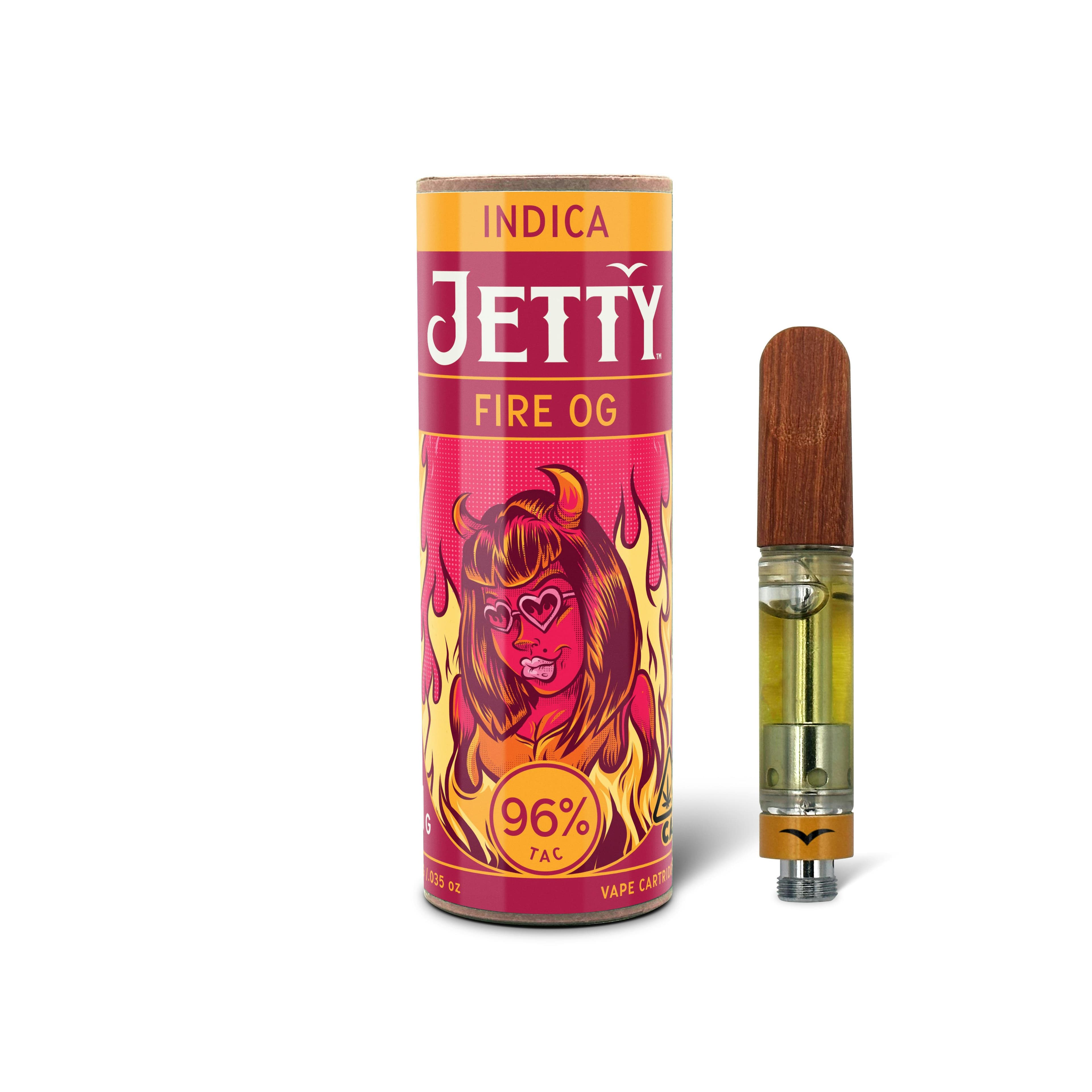 Jetty Cartridge High THC 1g Fire OG - Jetty Extracts - - $25 - Cartridges