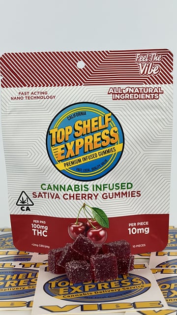^Cherry Gummies (100mg/10pk)**BUY 2 GET 1 FOR A PENNY**