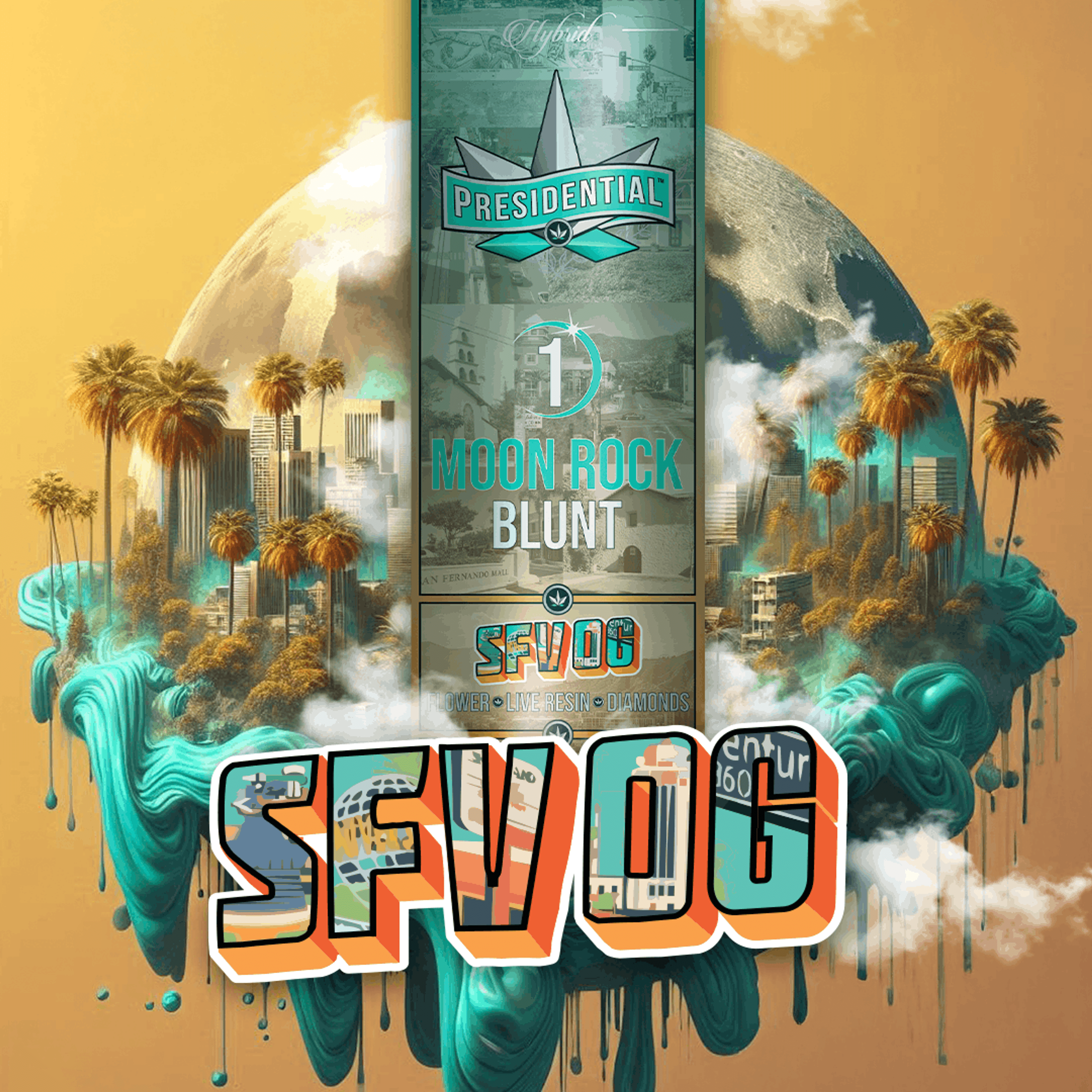 SFV OG 1.5g Moon Rock Blunt - Presidential - - $18 - Pre-Rolls