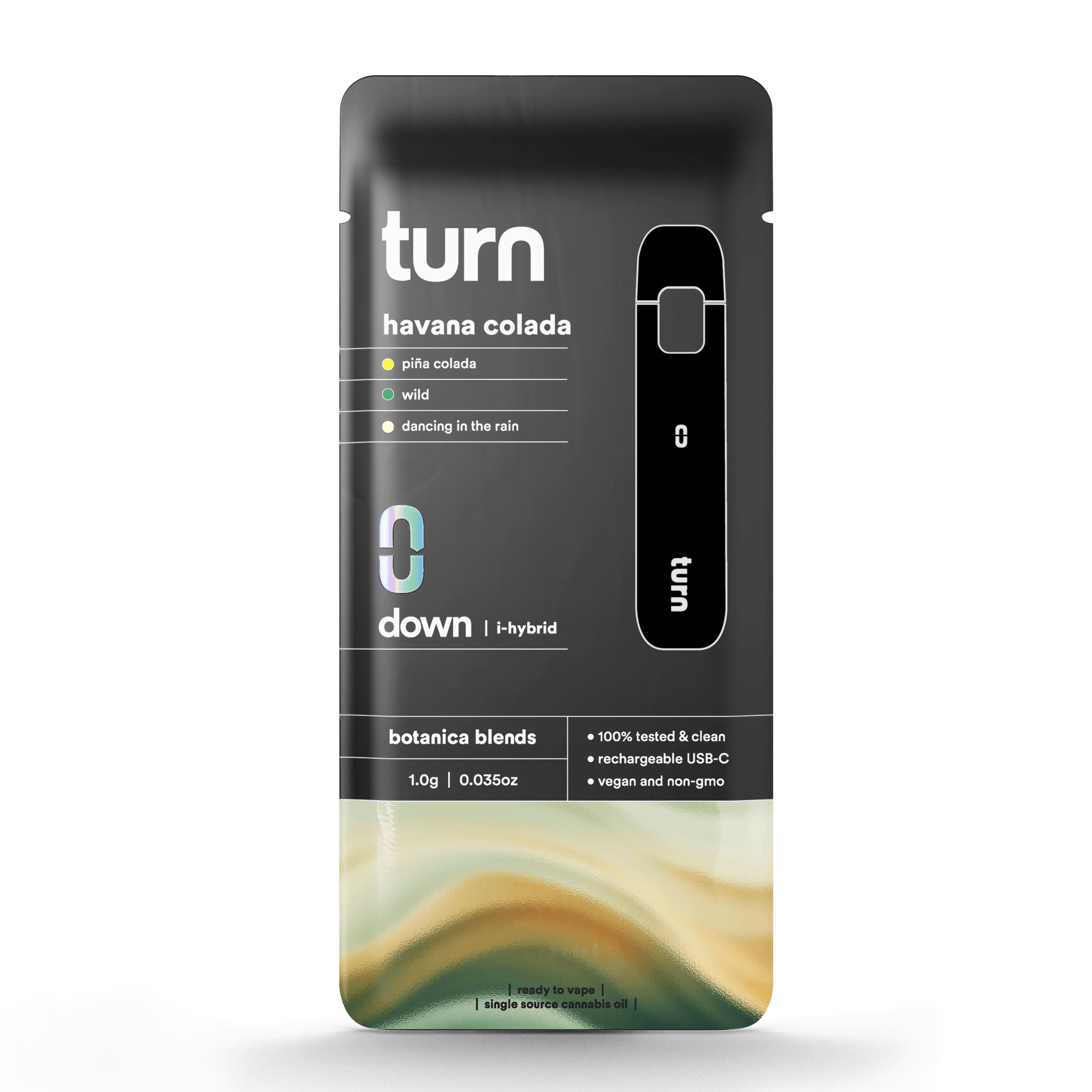 1.0g AIO | pina colada | botanica blends | down | - Turn -  - $35 - Vape Pens