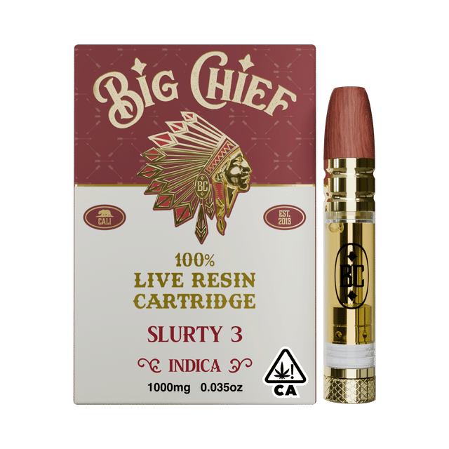 Big Chief Live Resin 1G Cartridge - Slurty