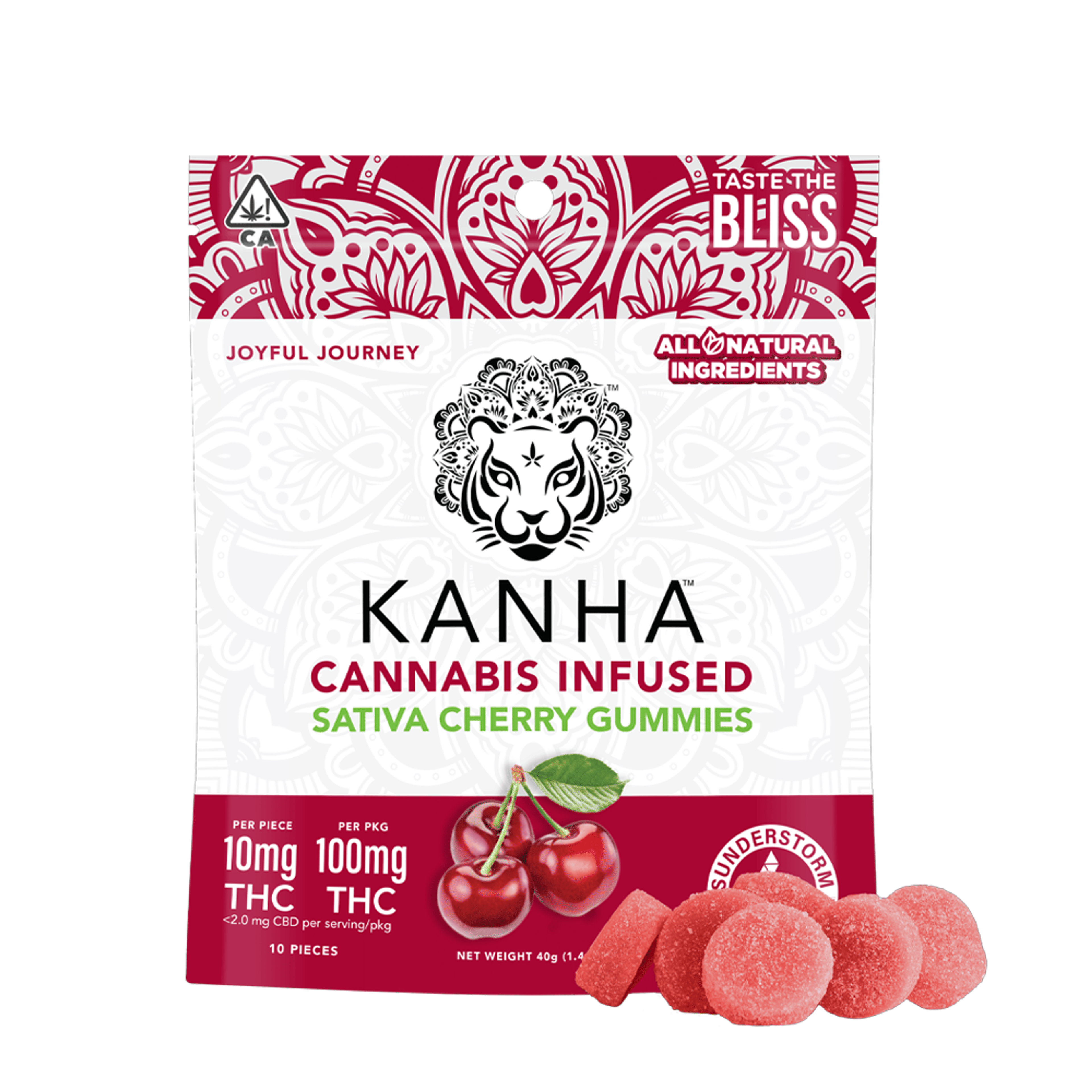 Cherry Gummies (100Mg) (10Pk) - Kanha - null - $15 - Edible