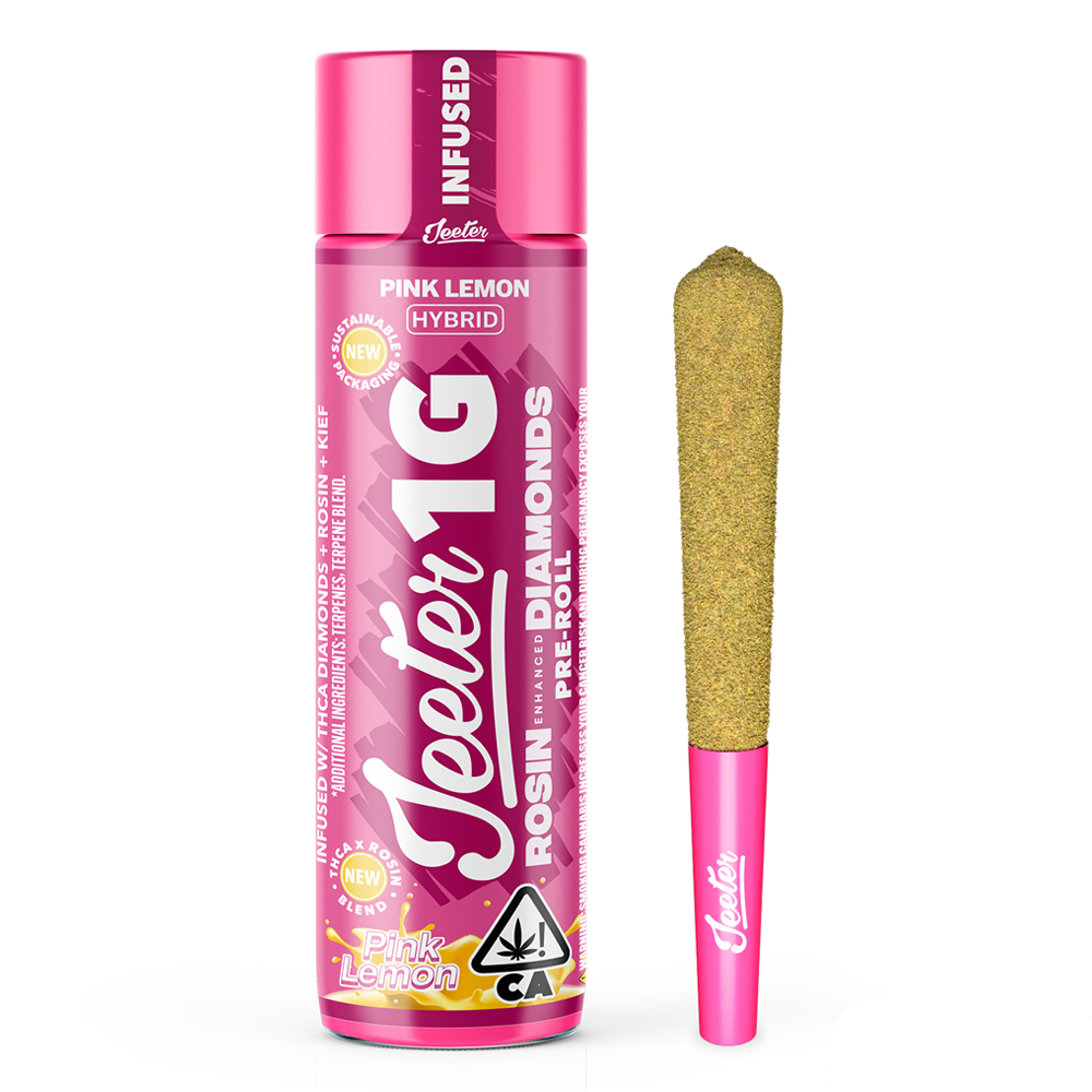 Pink Lemon (H) - 1g Infused Preroll *B2G1 EVERYDAY* - Jeeter - Pink Lemon (H) - $14.99 - Pre-Rolls