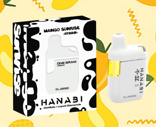 Mango Sunrise Disposable 1g - Hanabi - White Disposable - $28 - Vapes