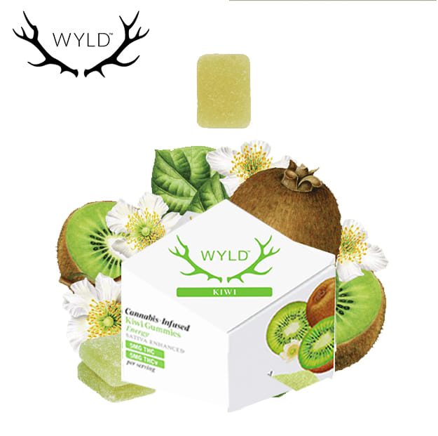 WYLD - Kiwi 1:1 - 100mg THC / 100mg THCv - WYLD -  - $14.99 - Edibles