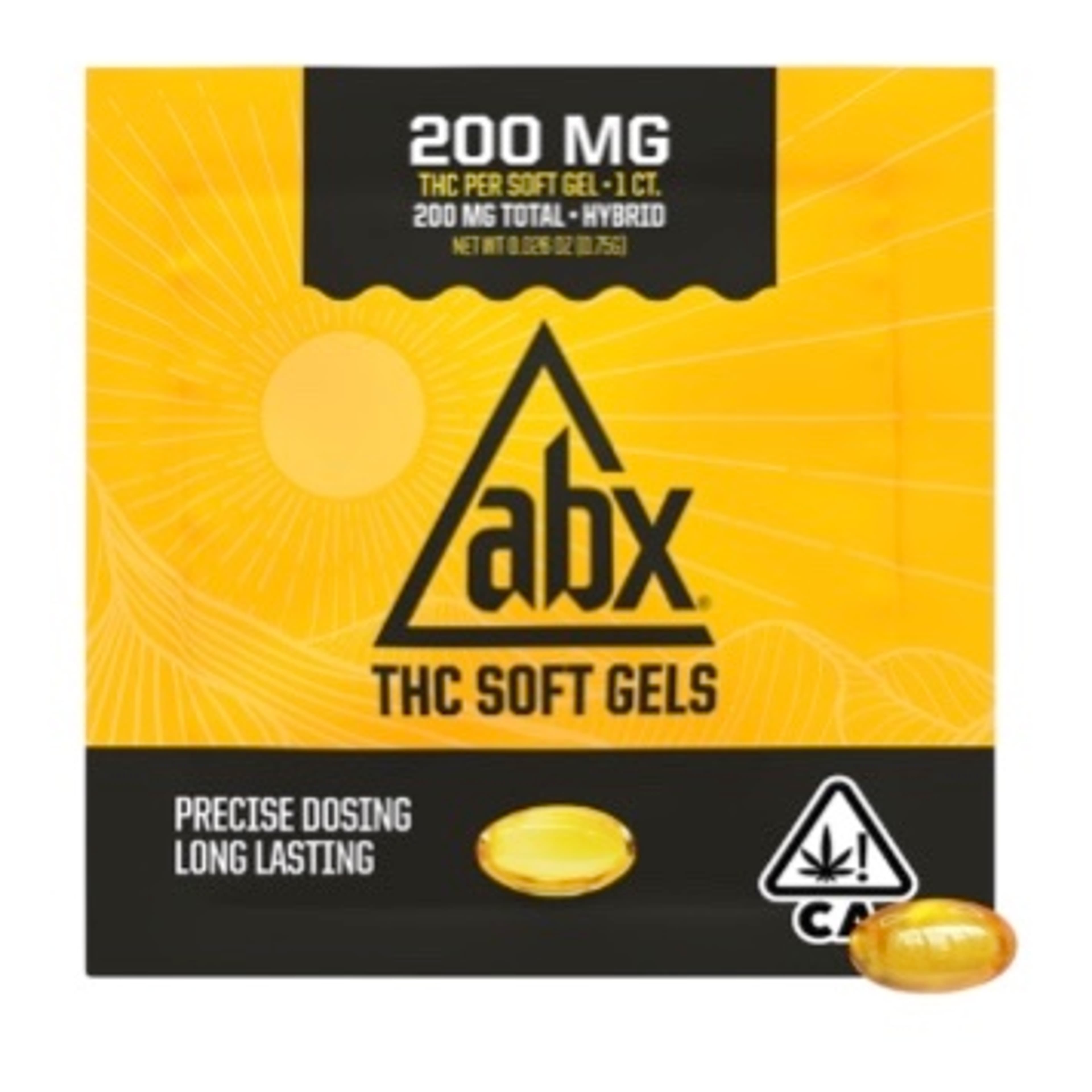 200mg Soft Gels - 1 Capsule - ABX - 200mg Single - $14 - Tinctures & Capsules