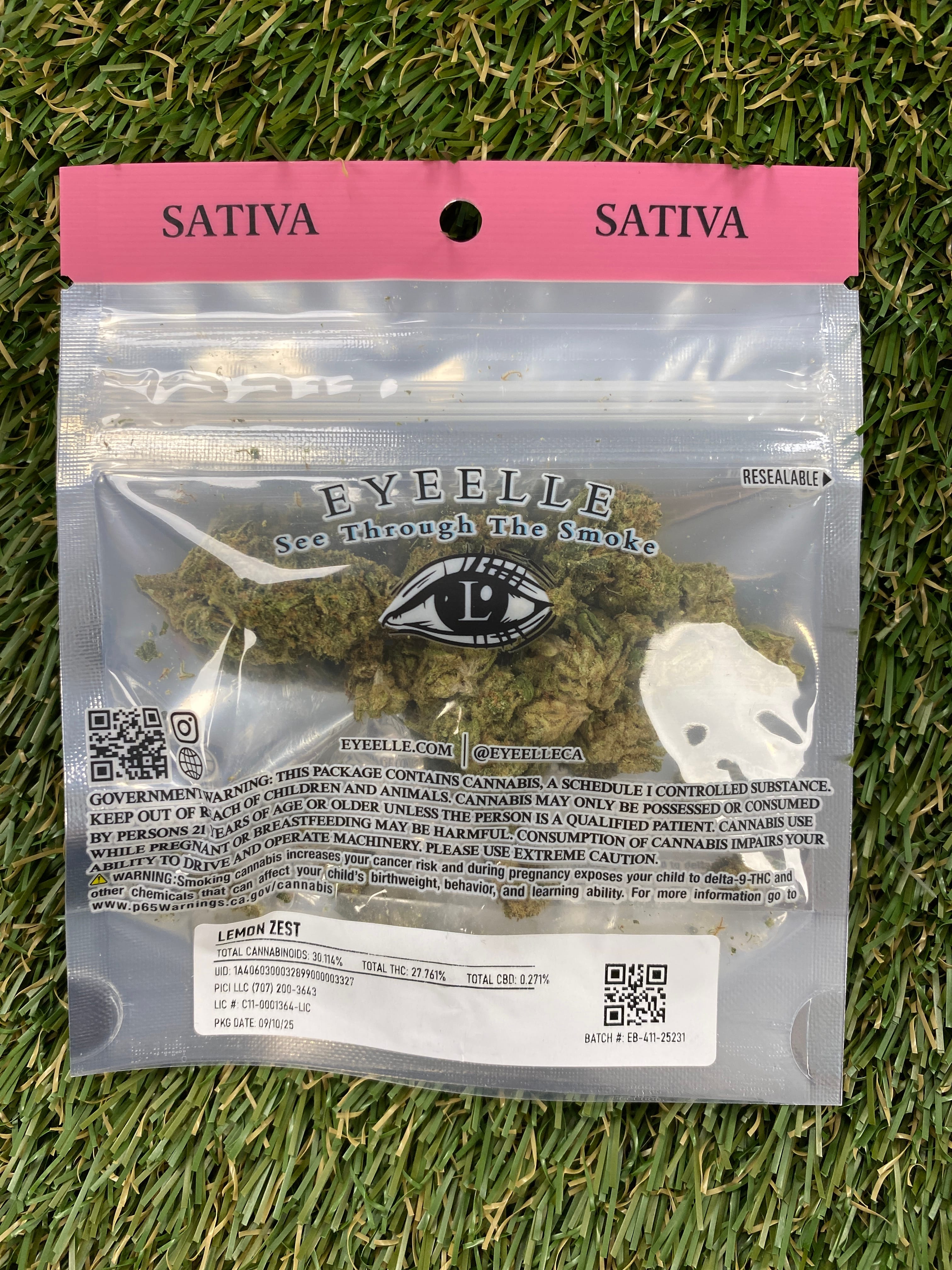 LEMON ZEST 3.5G - EYEELLE -  - $7.53 - Flower