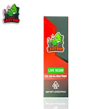 Live Resin All-in-One Disposable 1g Cart - Juice Man 90% THC - Lazy Buds -  - $25 - Vapes/PODS