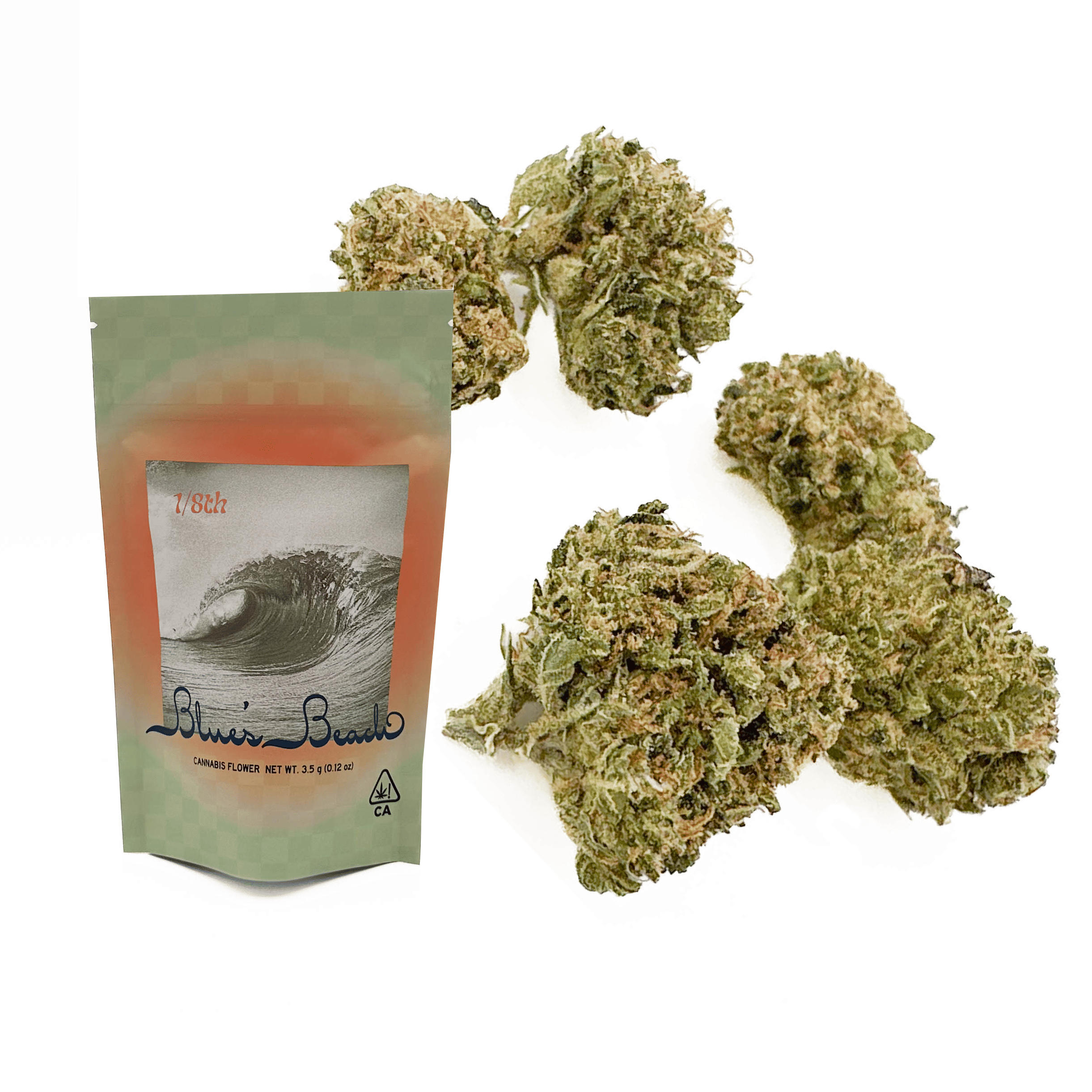 BLUE'S BEACH Flower Pouch - SOUR DIESEL 3.5g - henry's original -  - $10 - Flowers