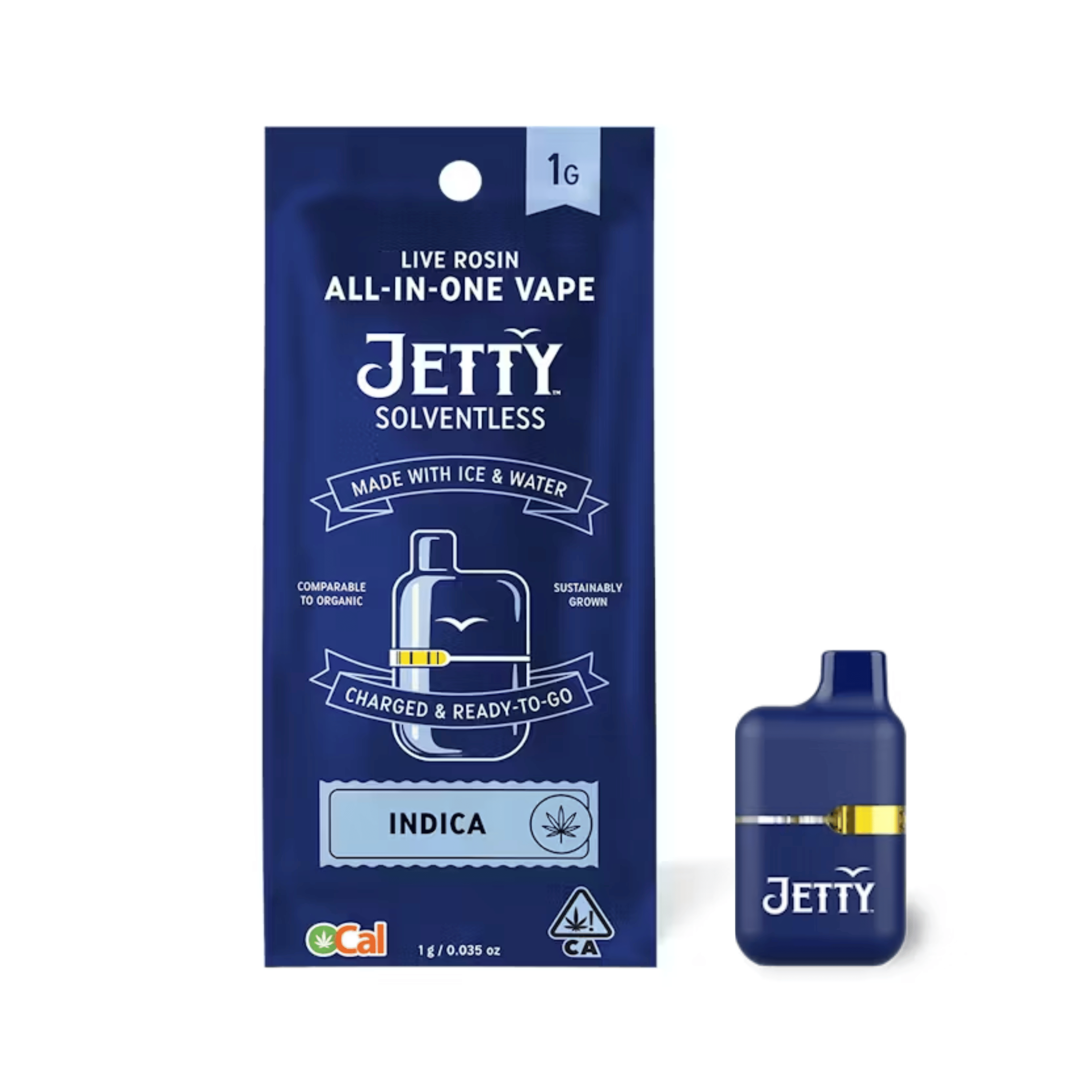 Mini Tank | Elysian Frost (I) OCal Solventless All In One -1g - Jetty Extracts - - $60 - Disposables