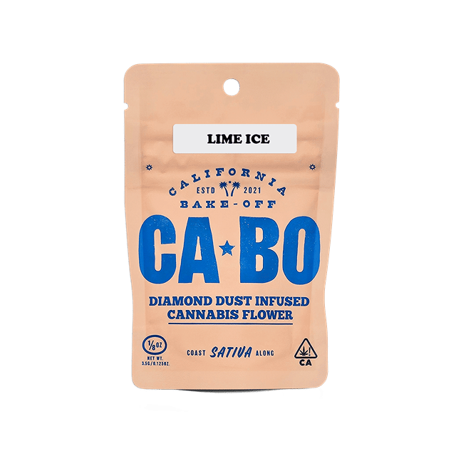 CABO Diamond Dust Infused 3.5g Flower - Lime Ice - Sativa