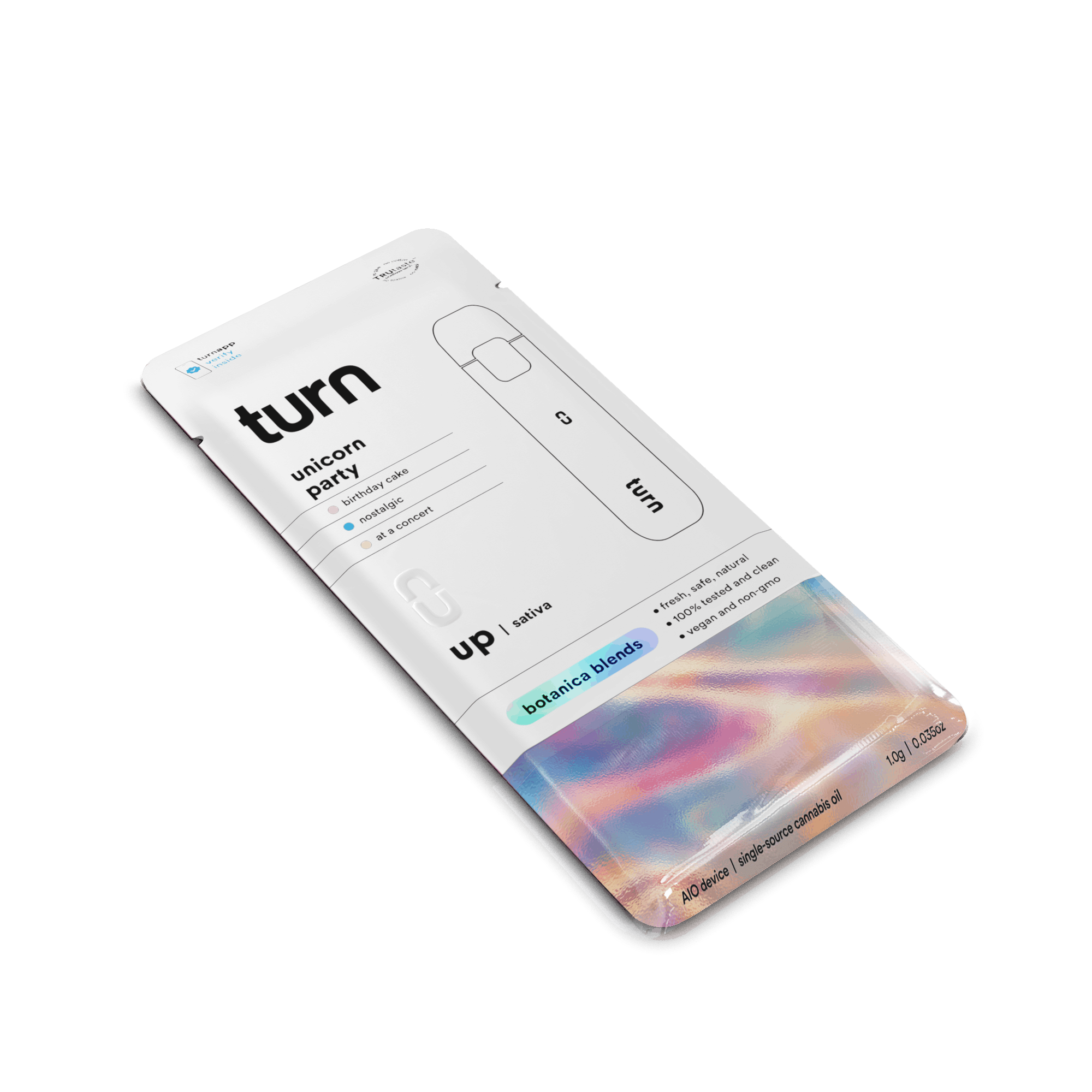 Turn - Unicorn Party - Botanical Blend Disposable - 1g - Turn - Unicorn Party - $26.99 - Disposable Vapes
