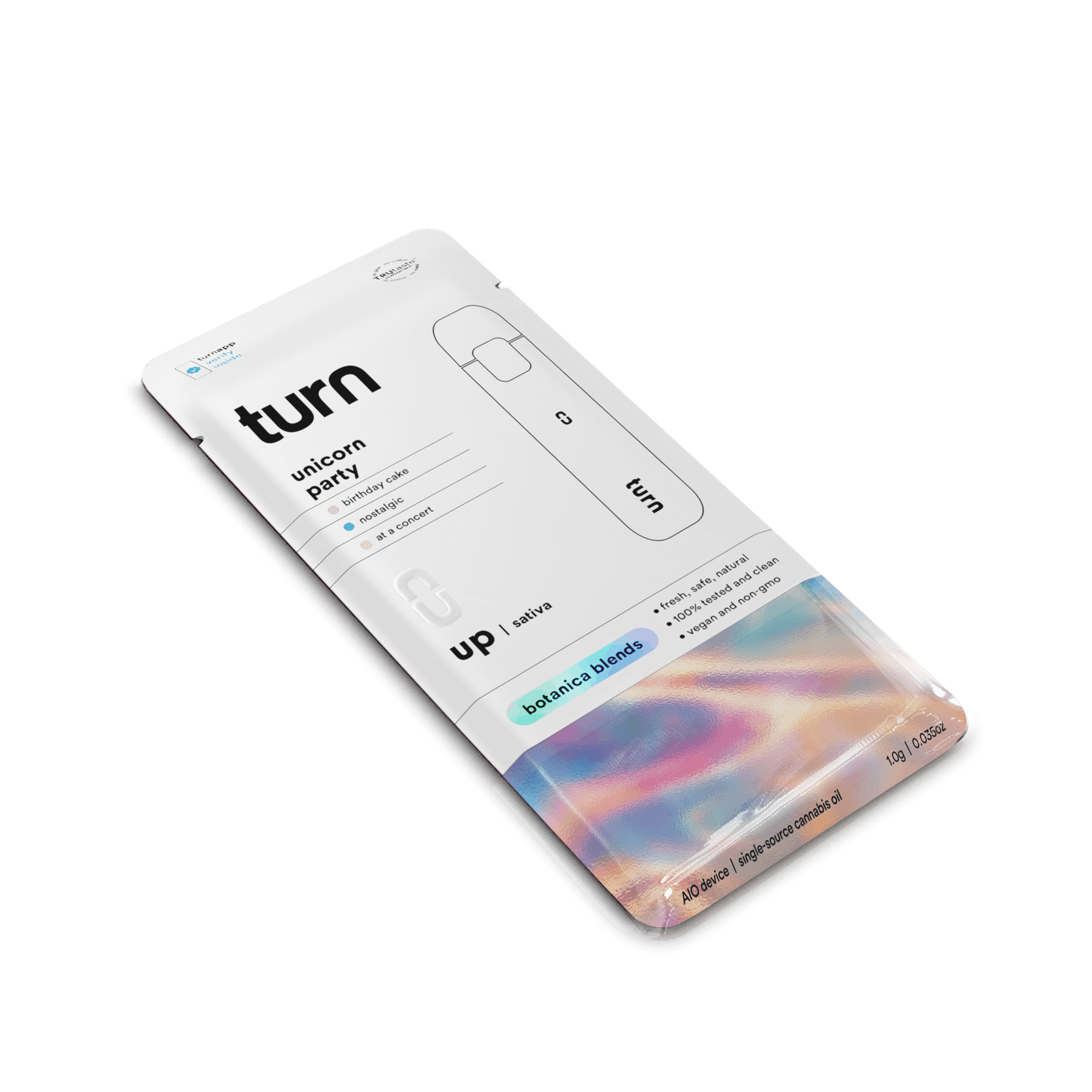 Turn - Unicorn Party - Botanical Blend Disposable - 1g - Turn - Unicorn Party - $26.99 - Disposable Vapes