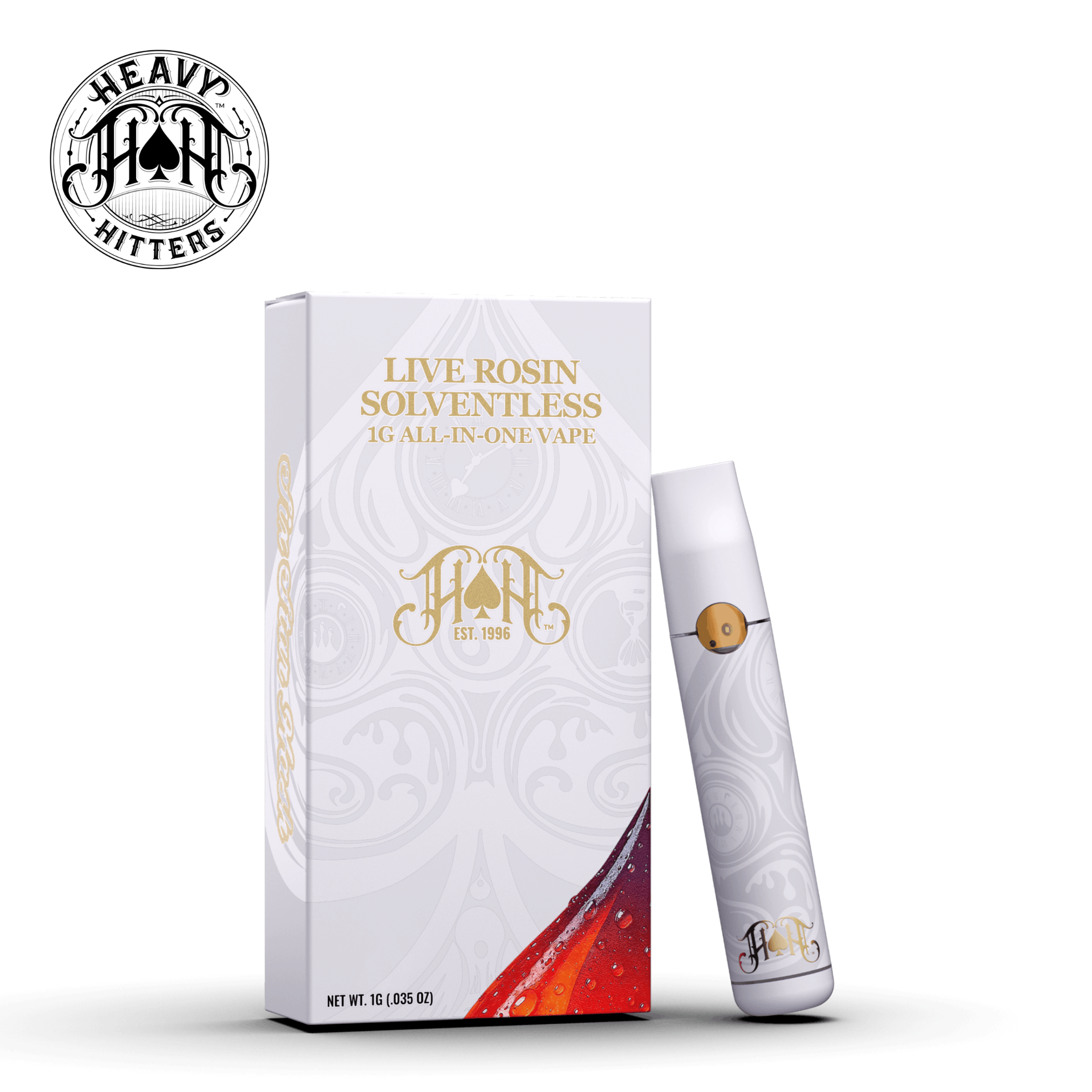 Heavy Hitters x Emerald Queen Farms – Lemon Royale – Live Rosin Disposable – 1g - Heavy Hitters - - $69.99 - Disposable Vapes