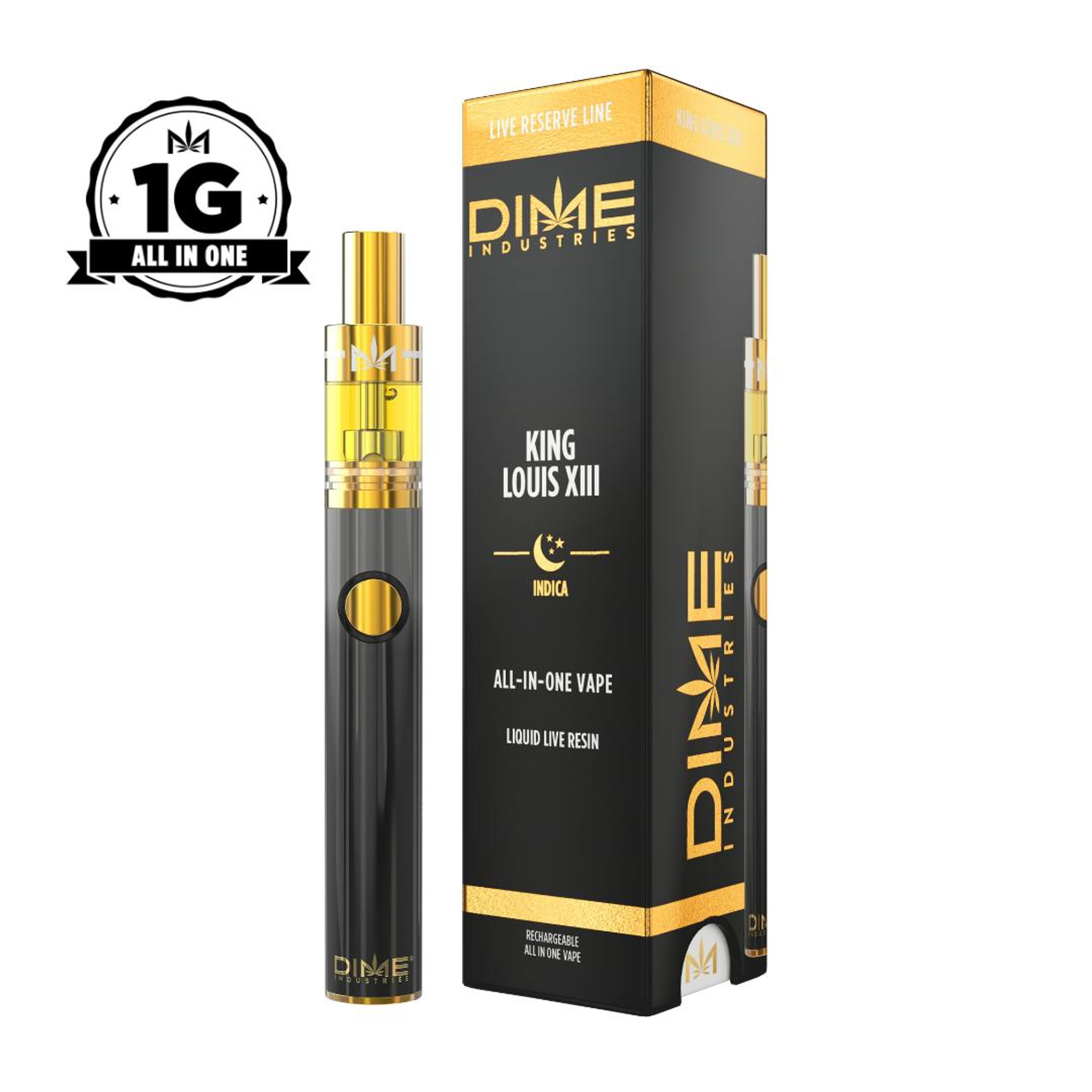 King Louis Live Reserve AIO 1g - Dime Industries - - $34 - Vapes