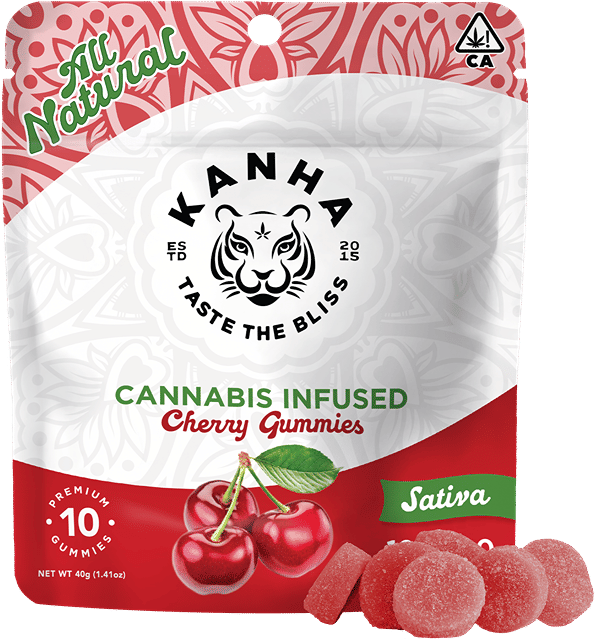 Kanha - Cherry - Sativa Gummies 100mg