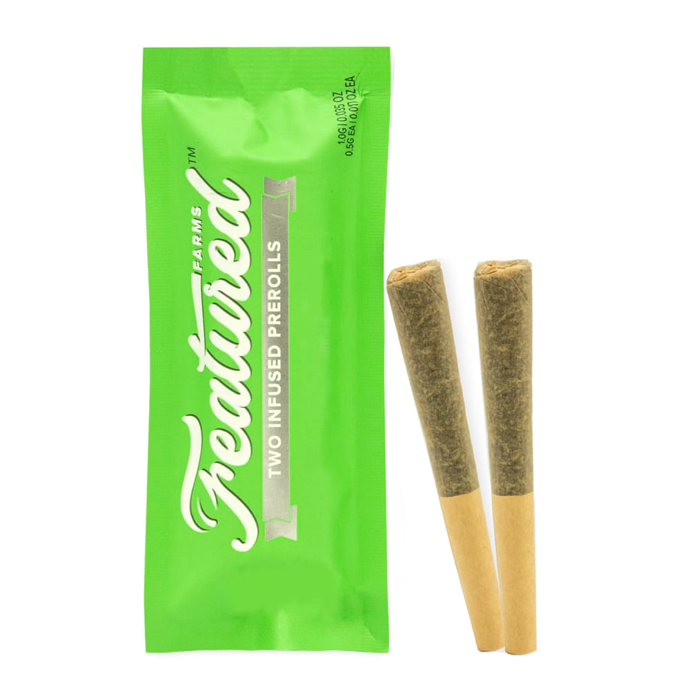 Fruit Punch (S) .5g Infused Prerolls - 2pk - Featured Farms - Fruit Punch (S) 2pk - $11.80 - Pre-Rolls