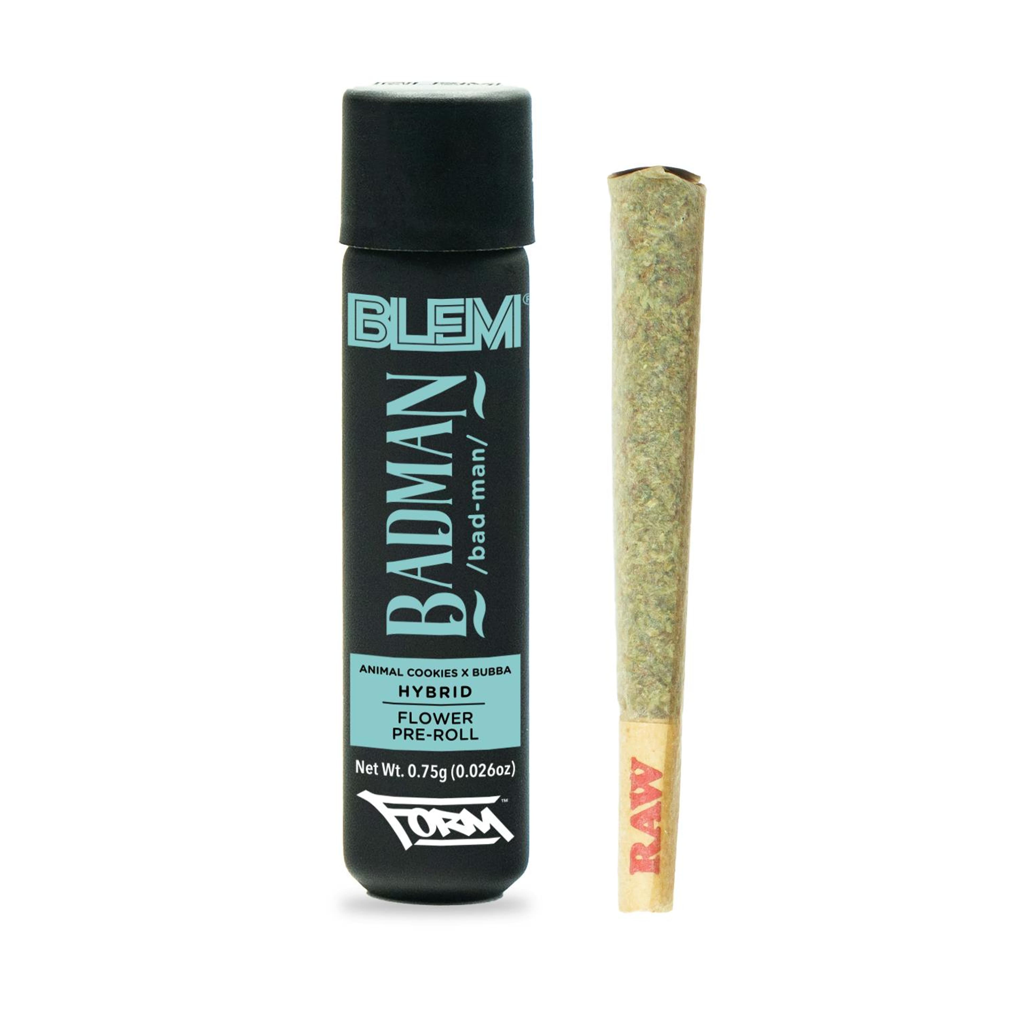 BADMAN .75g Pre-Roll - BLEM - - $12 - Pre-Rolls