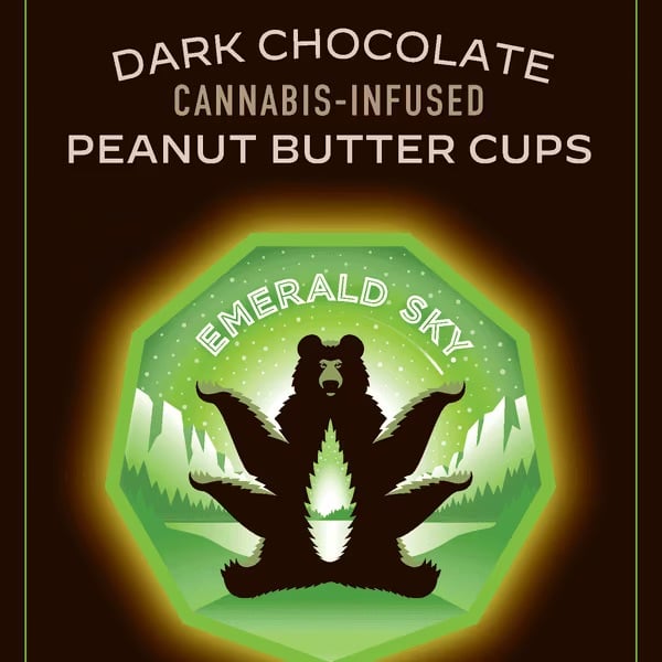 DARK CHOCOLATE PEANUT BUTTER CUPS - HYBRID 100mg 10pk