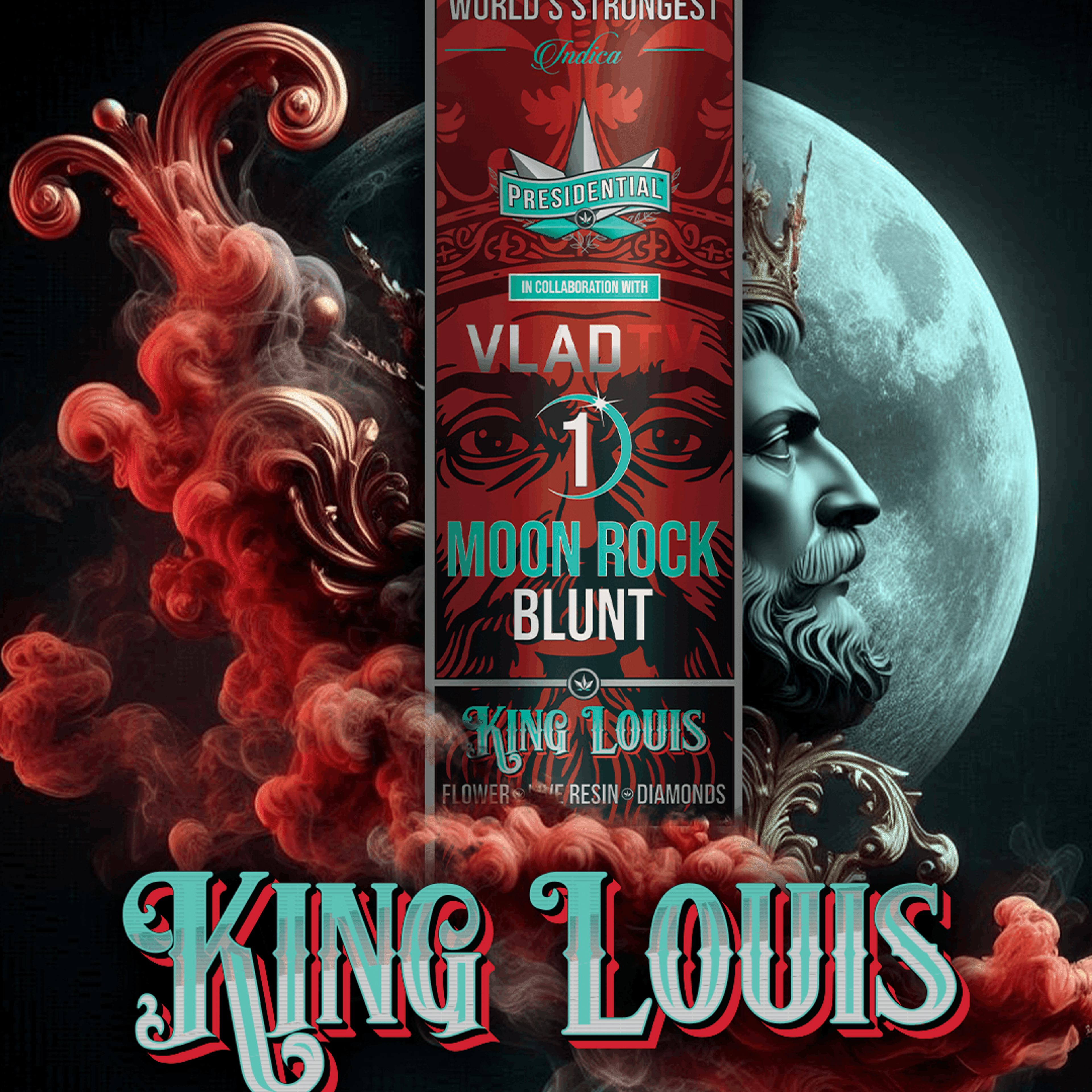 Presidential Blunt | 1.5g - King Louis - Indica - Presidential - - $21 - Pre-Rolls