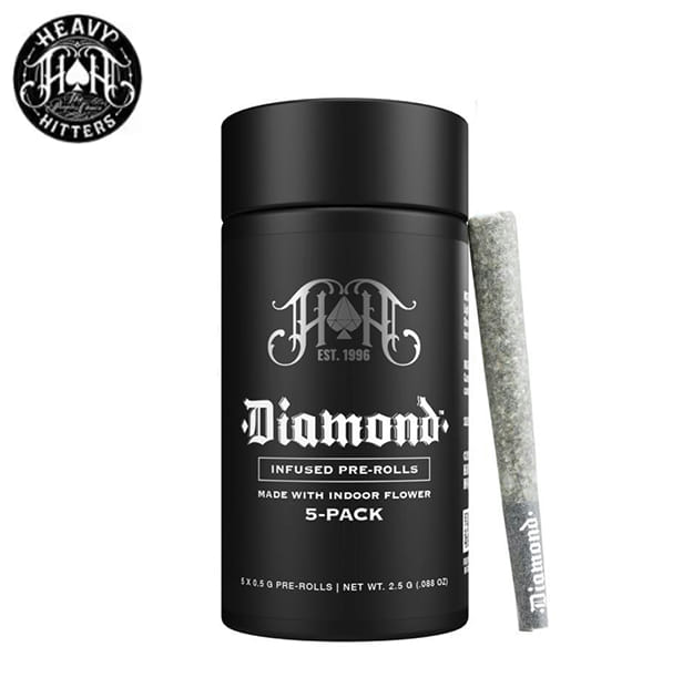 Heavy Hitters - Apple Tartz - Diamond Infused Pre-Rolls (5 Pack) - 2.5g - Heavy Hitters - 5 Pack - $39.99 - Pre-Rolls