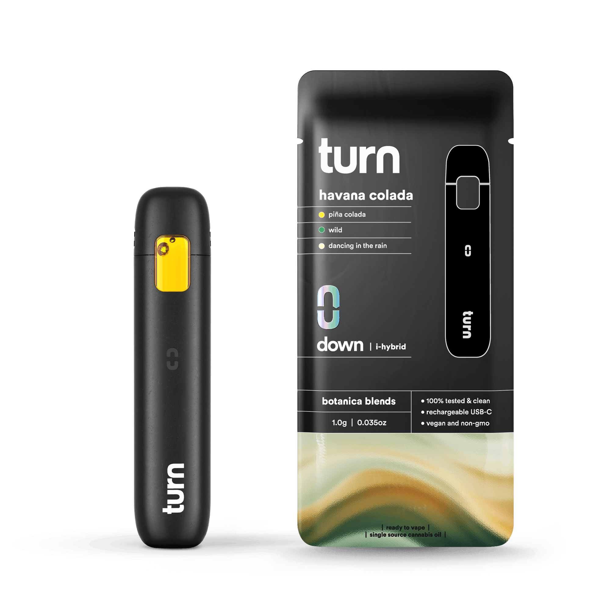 1.0g AIO | pina colada | botanica blends | down | - Turn -  - $35 - Vape Pens