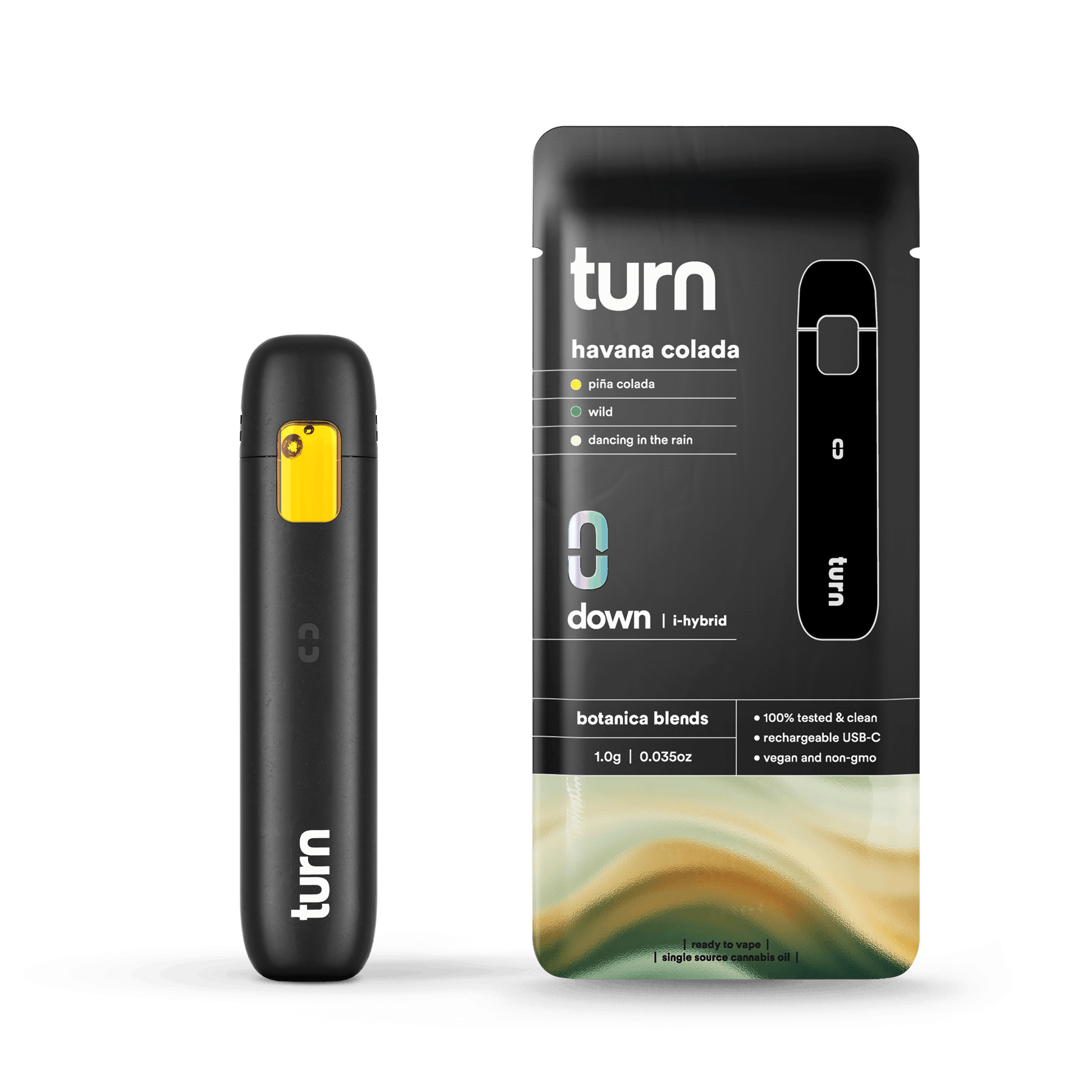 1.0g AIO | pina colada | botanica blends | down | - Turn - - $35 - Vape Pens