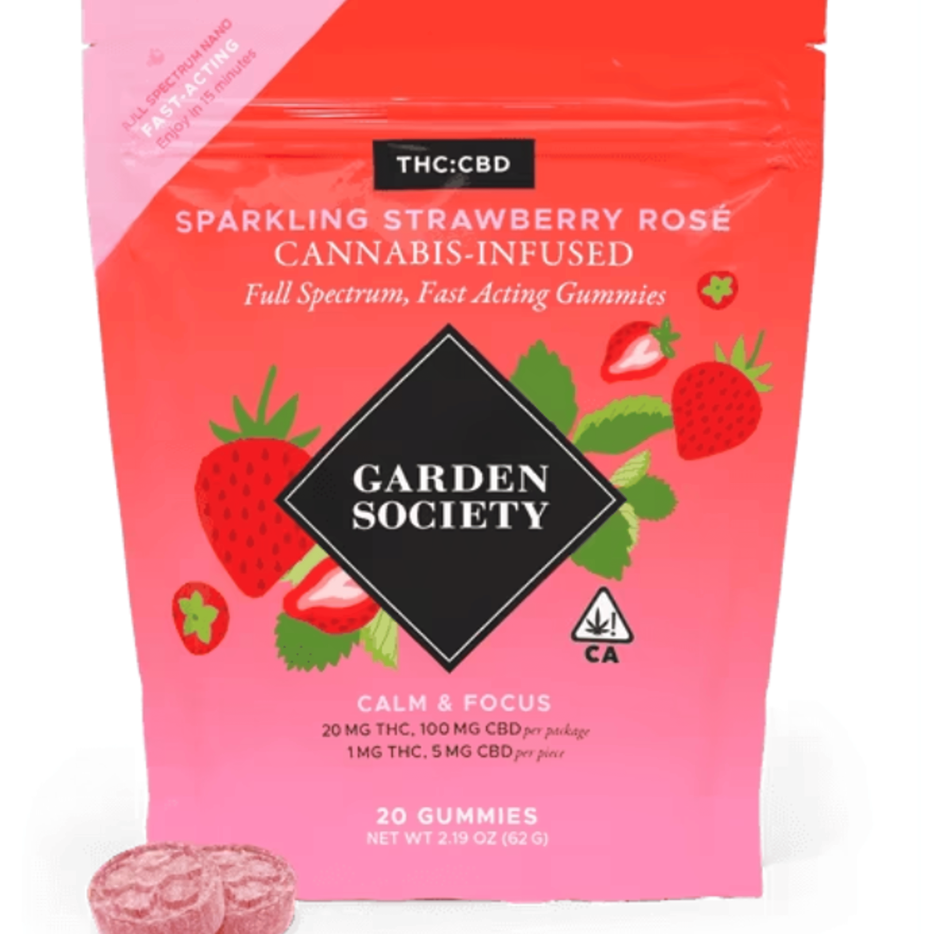 CALM & FOCUS 20PK - Garden Society - - $18.42 - Edibles
