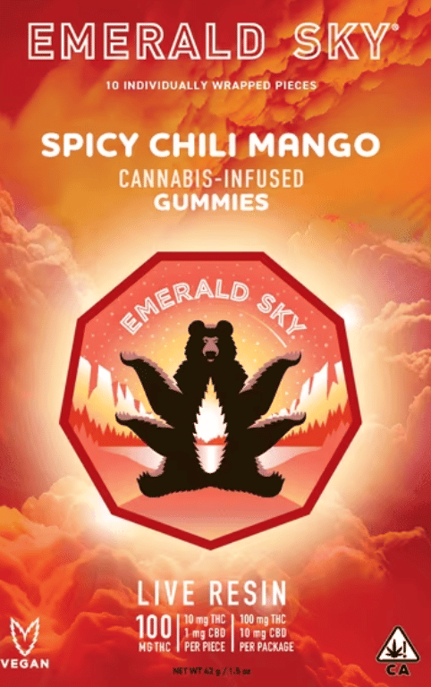 10mg Spicy Chili Mango Gummy - Emerald Sky -  - $11.25 - Edibles