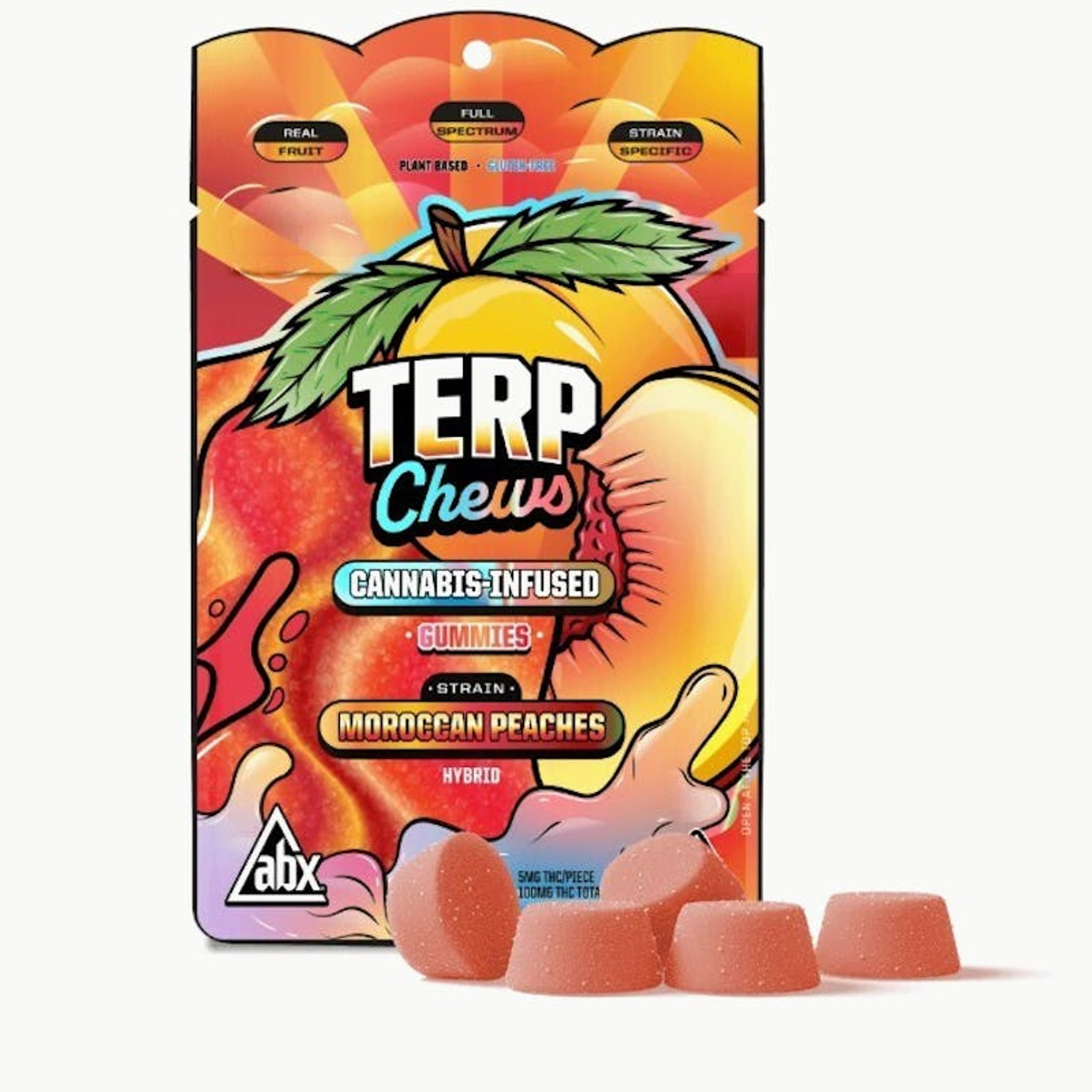 Moroccan Peaches - 100mg Terp Chews - Absolute Extracts (ABX) - Gummy - Hybrid - $12 - Gummies