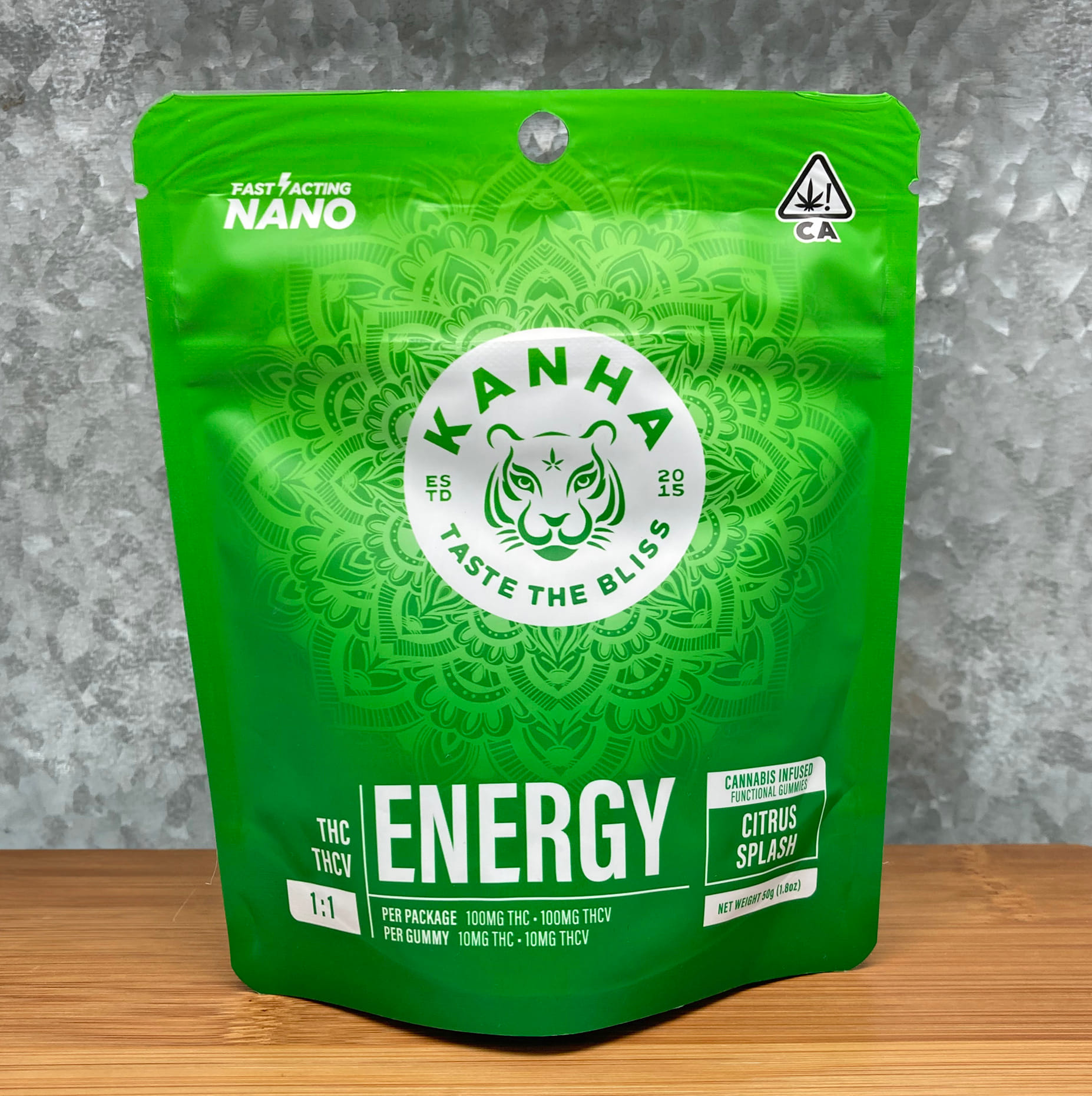1:1 Citrus Splash Energy THCv Nano 100mg Gummies - Kanha -  - $28 - Edible