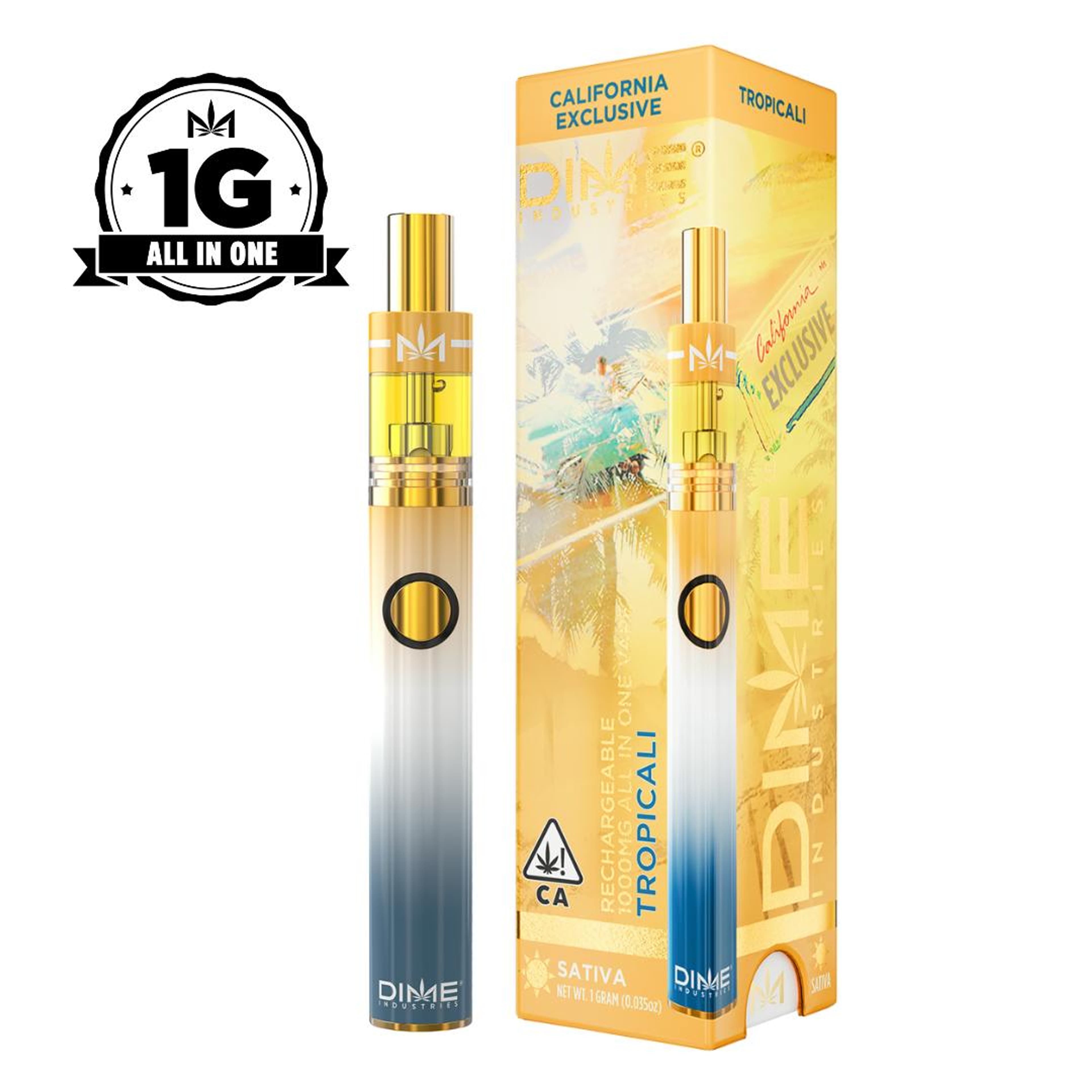 Tropicali 1G All in One Device (CA Exclusive) - Dime Industries - - $28.81 - Vapes