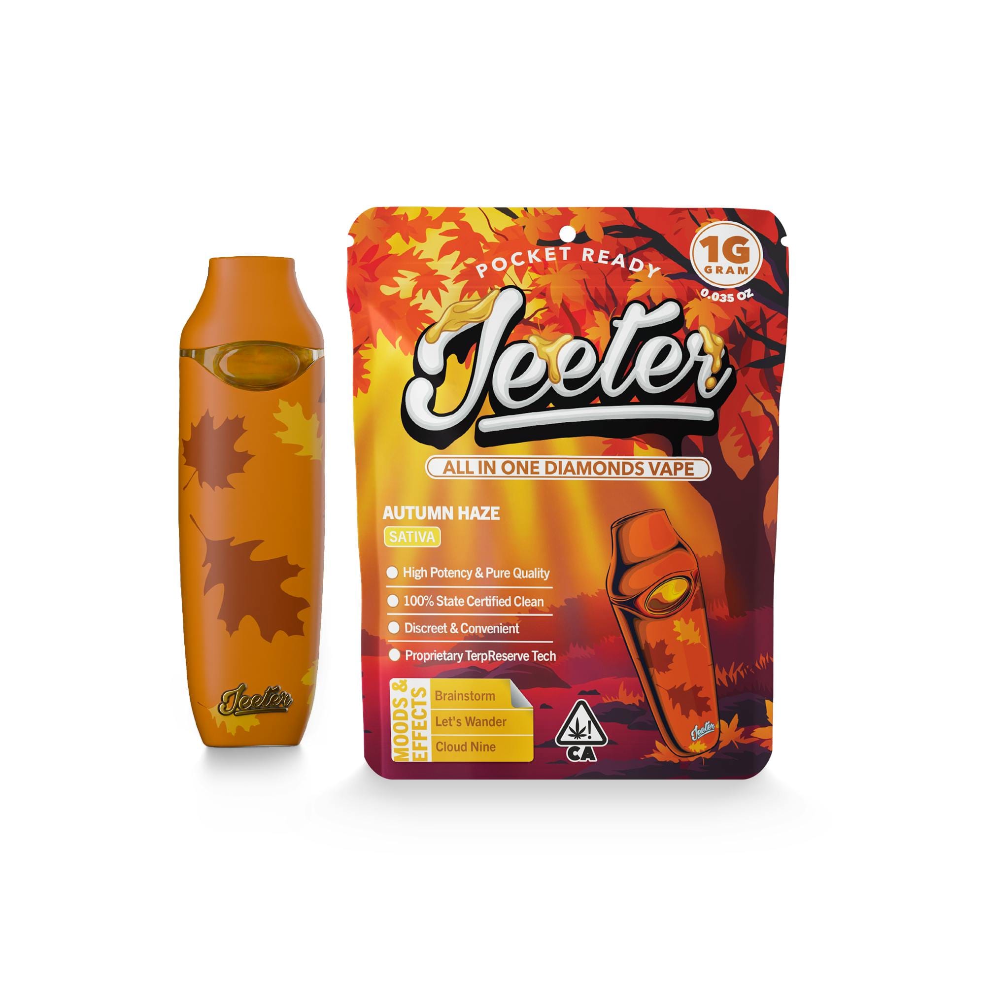 Autumn Haze (S) | All In One Diamonds Vape - 1g - Jeeter -  - $35 - Disposables