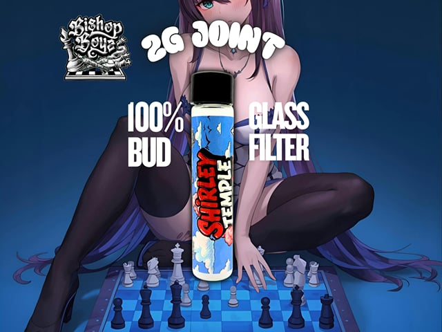 Bishop Boyz 2g All Bud Preroll w/ Glass Tip Shirley Temple