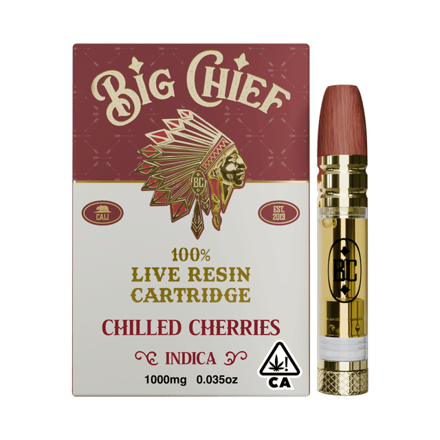 Big Chief Live Resin 1G Cartridge - Chilled Cherries
